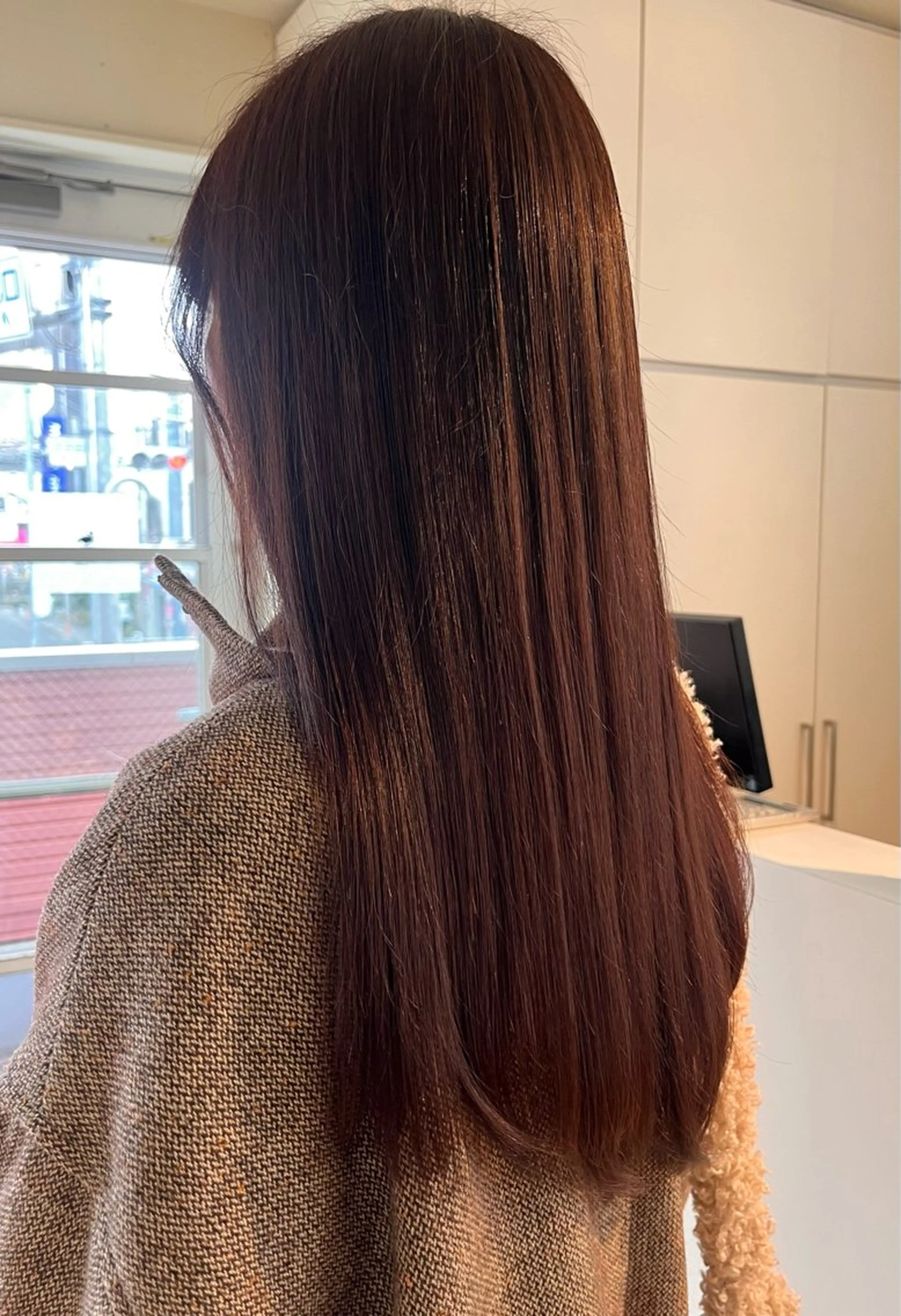 ロング パープルカラー ヘアカラー chura/ カットモデル募集中のヘアスタイル