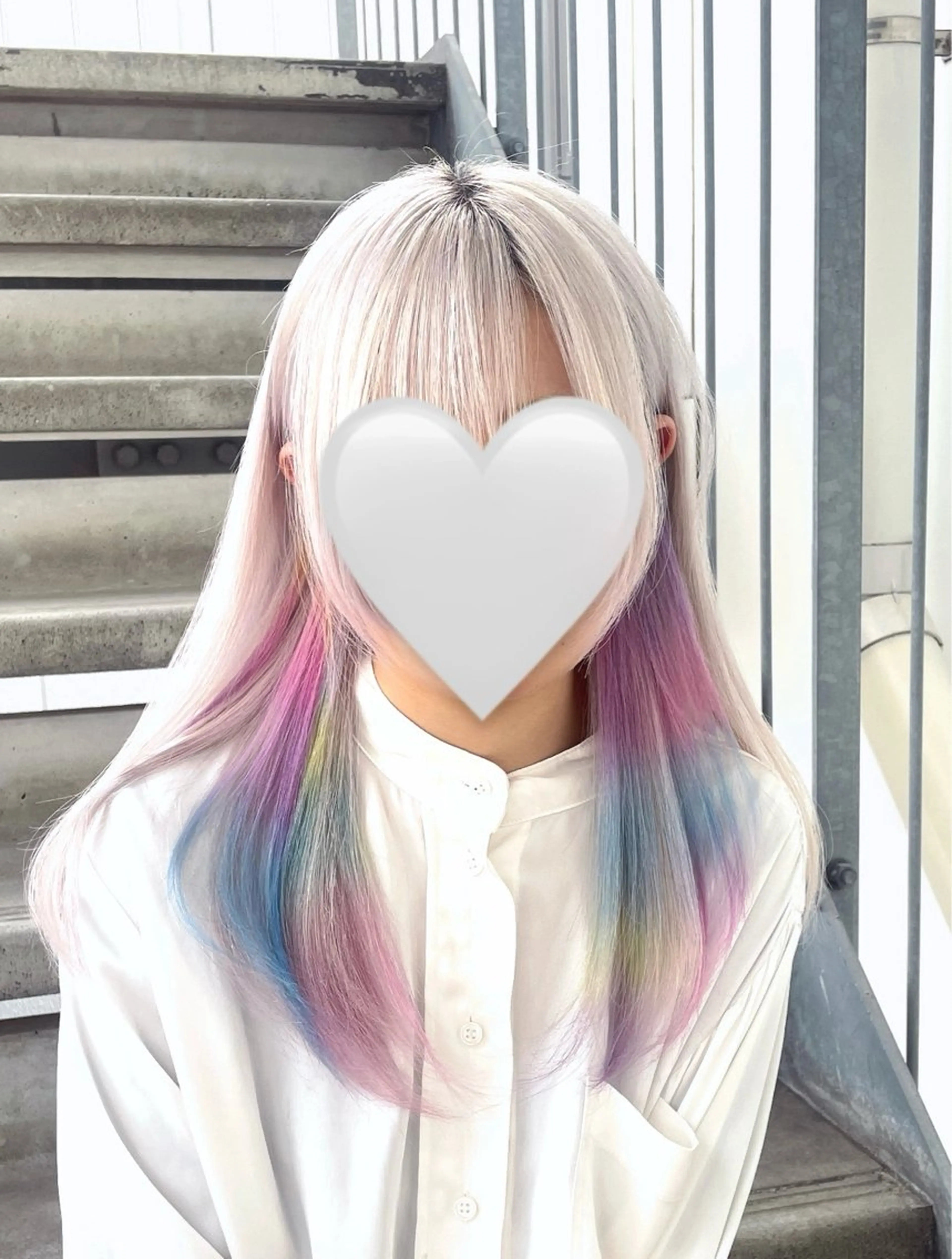 ミディアム カラー 💖推しカラー💖 オタク美容師✂ゆづきのヘアスタイル