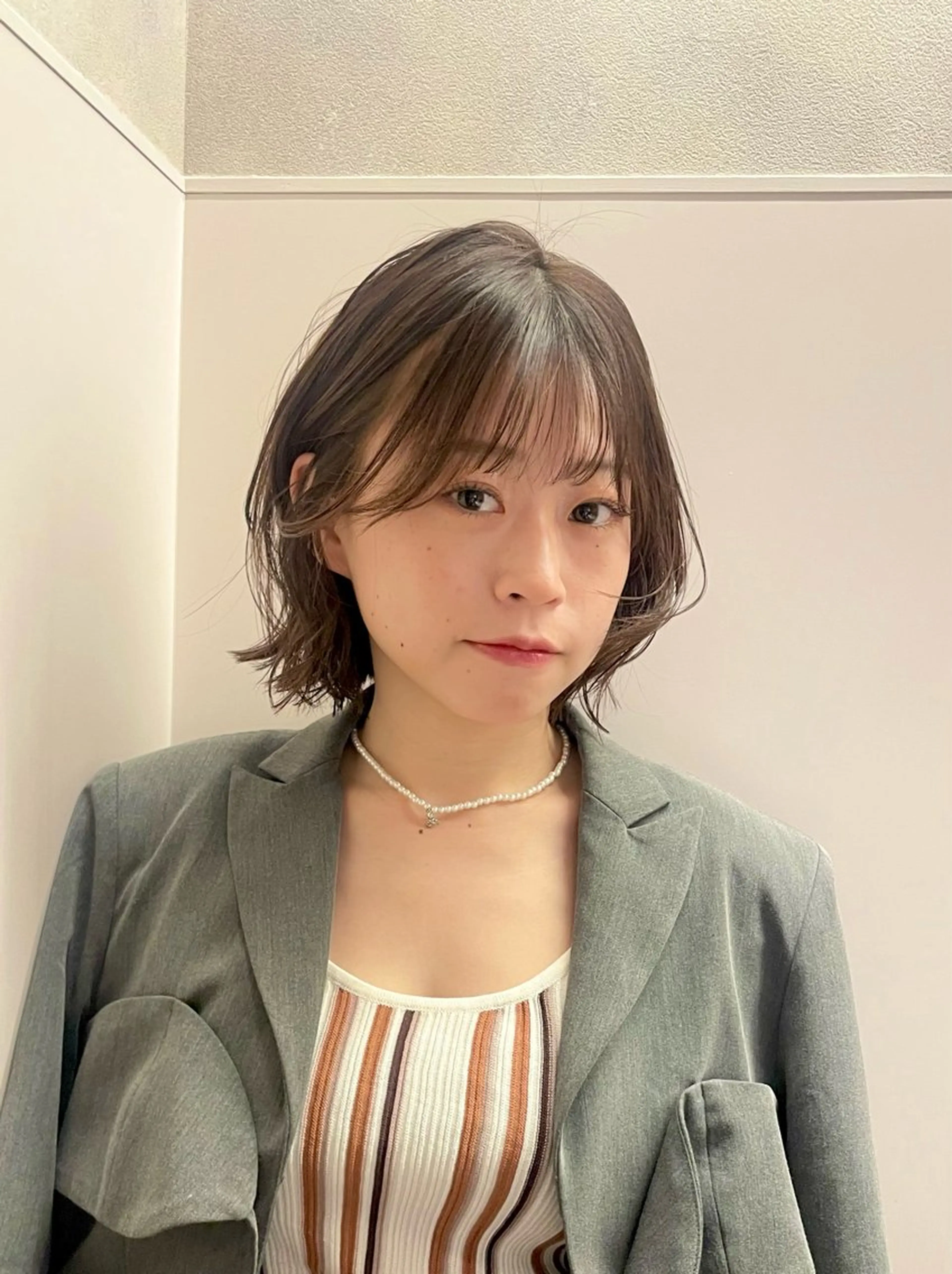 ショート カラー カット ヘアカラー 野町好花 レイヤー/髪質改善のヘアスタイル