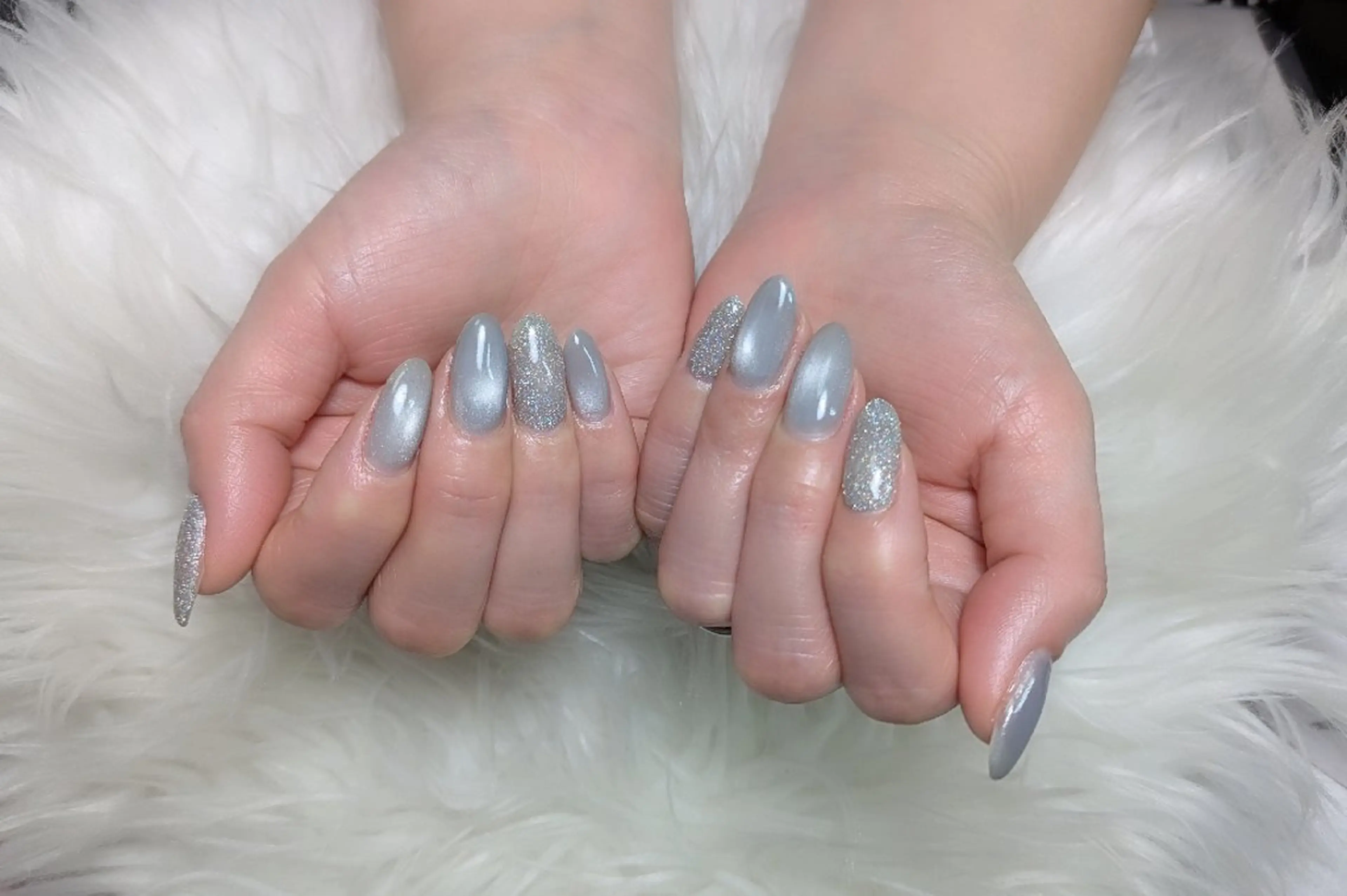 ネイル フラッシュネイル マグネットネイル ハンドネイル m&pPrivate nailsalonのネイルデザイン