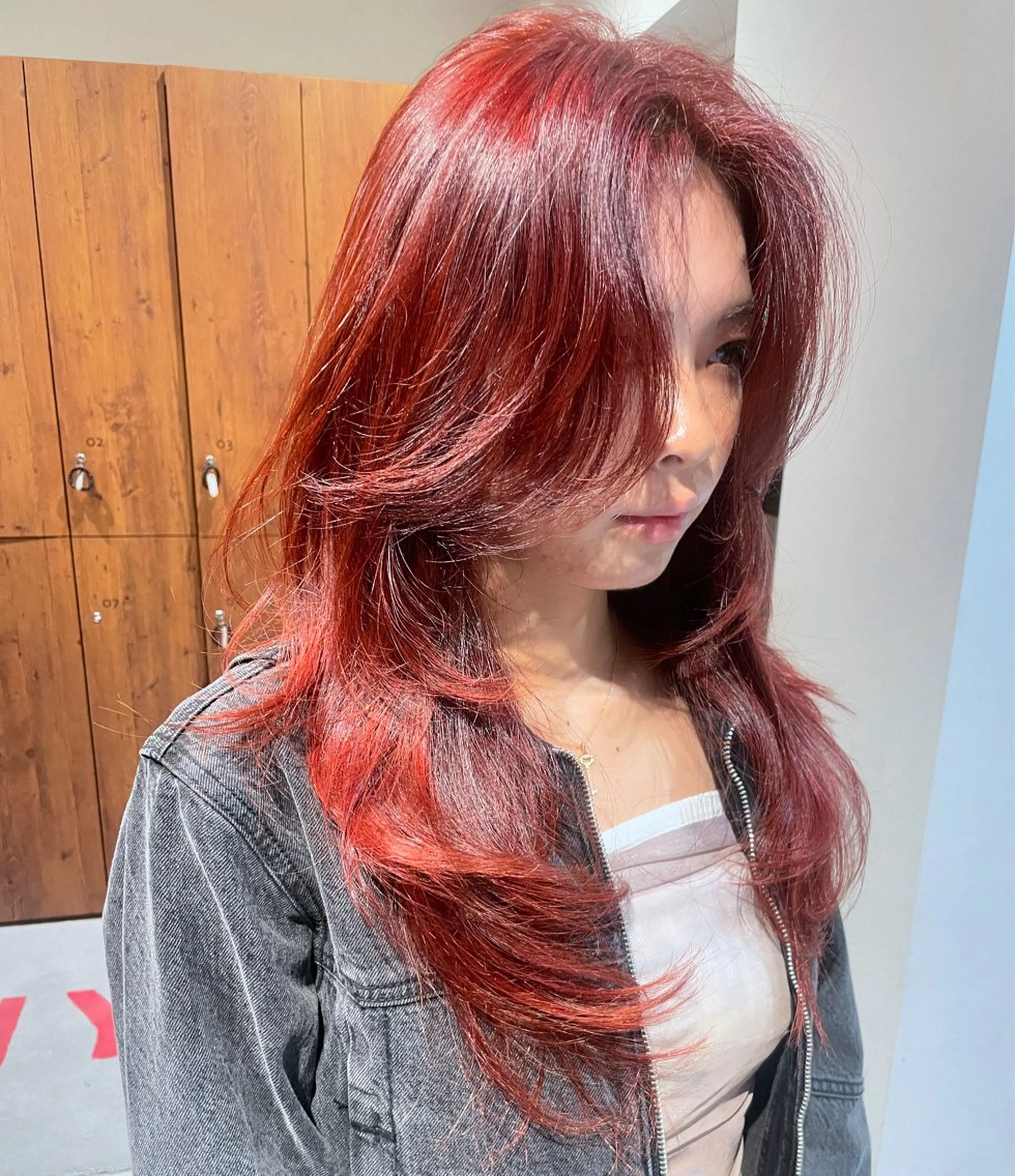 海外風レイヤーカット×ブリーチなしWカラー❤️‍🔥の写真