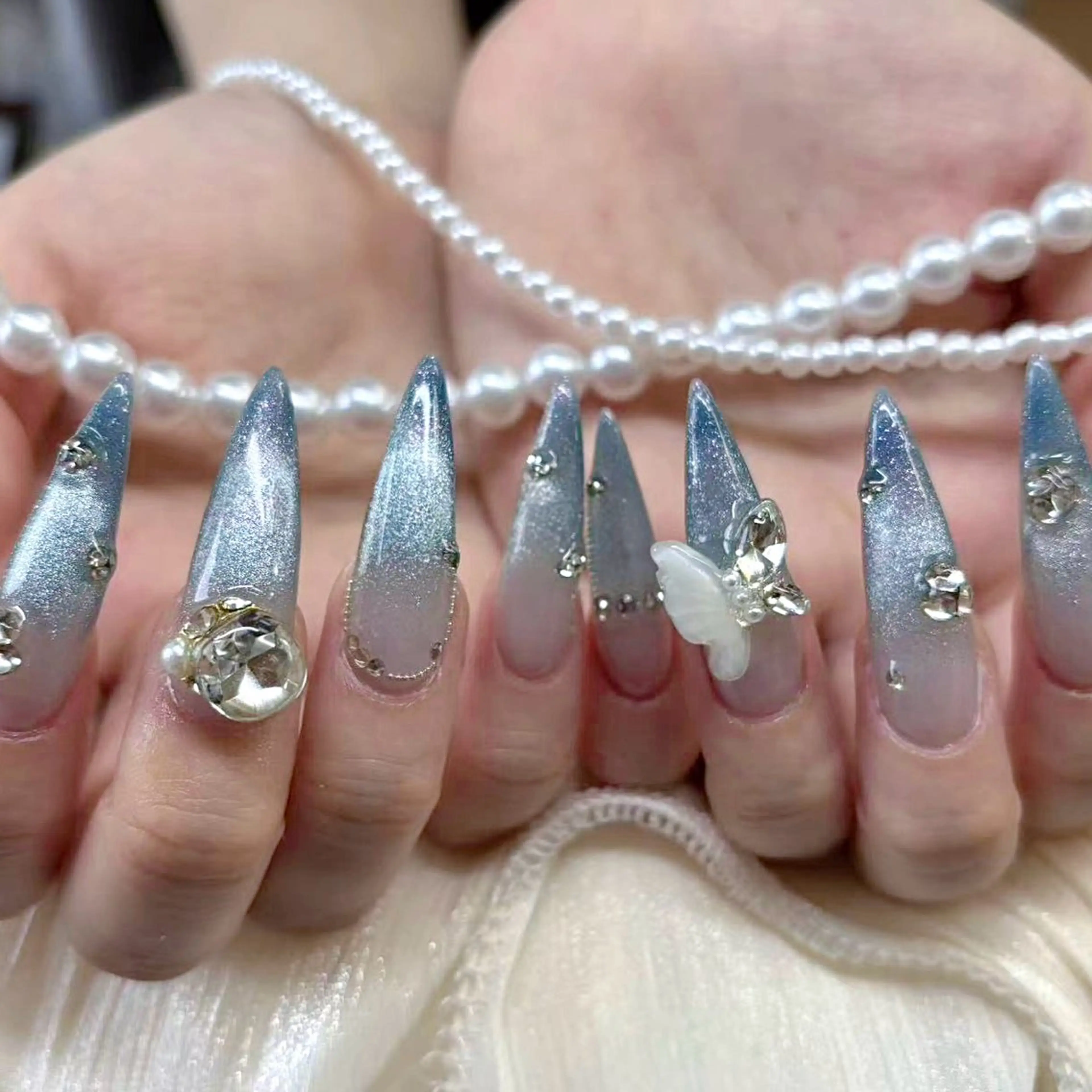 ネイル 🎀kira 長さだし💗モチ最高のネイルデザイン
