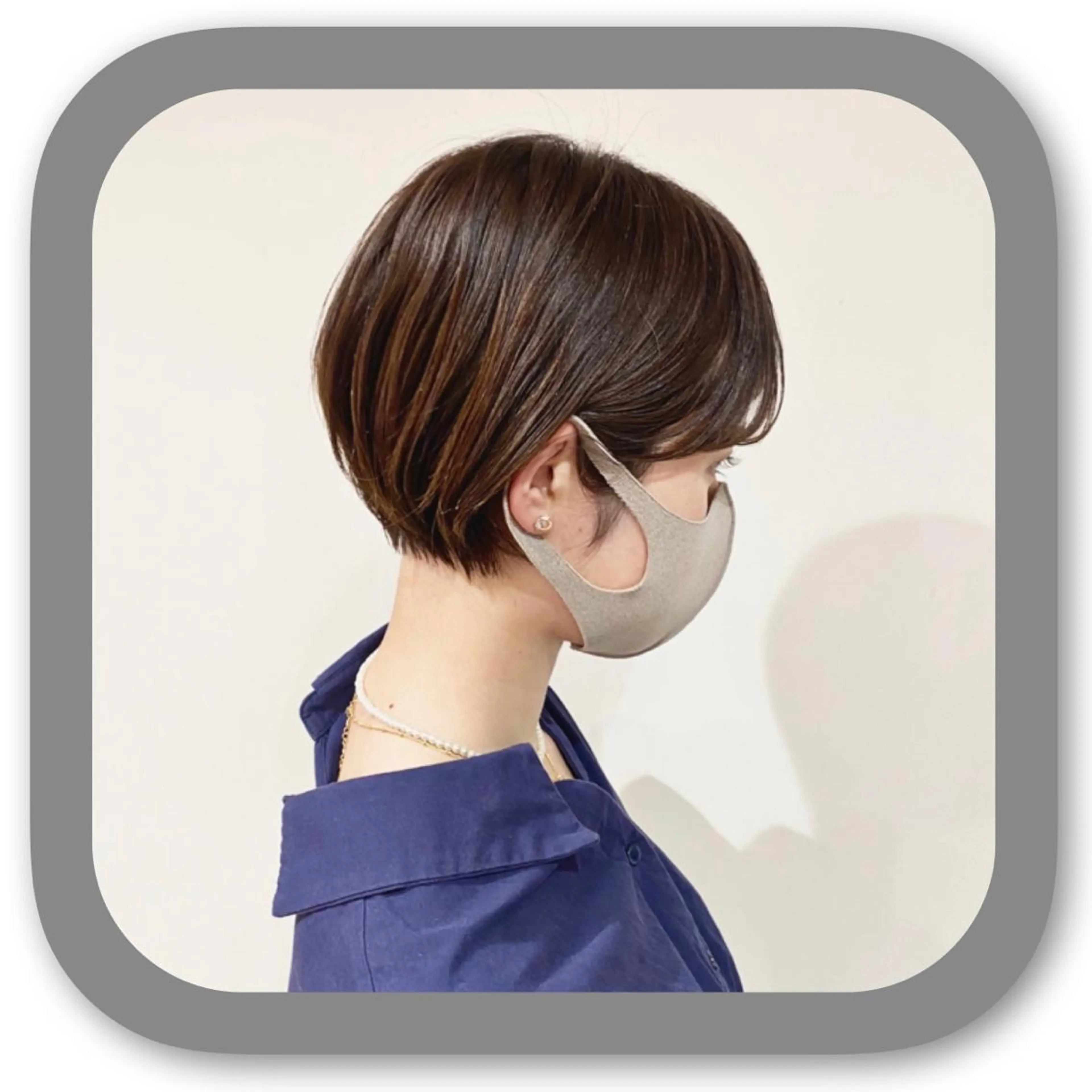 ショート アッシュ ボブ 髪質改善 レイヤーカット ショートヘア カット ショート〜ミディアム 喜多司のヘアスタイル