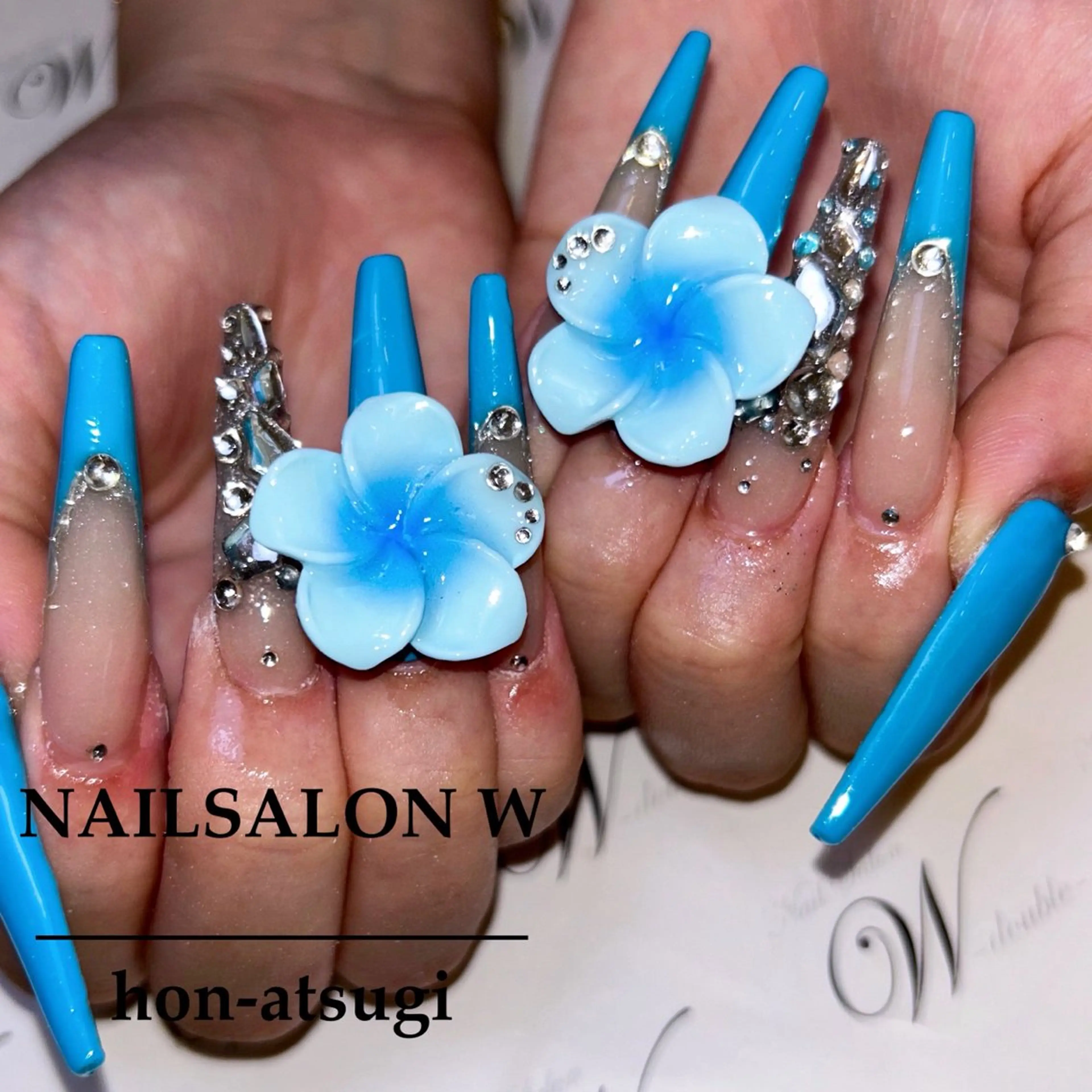 ロング ロング ネイルサロン ダブルのネイルデザイン