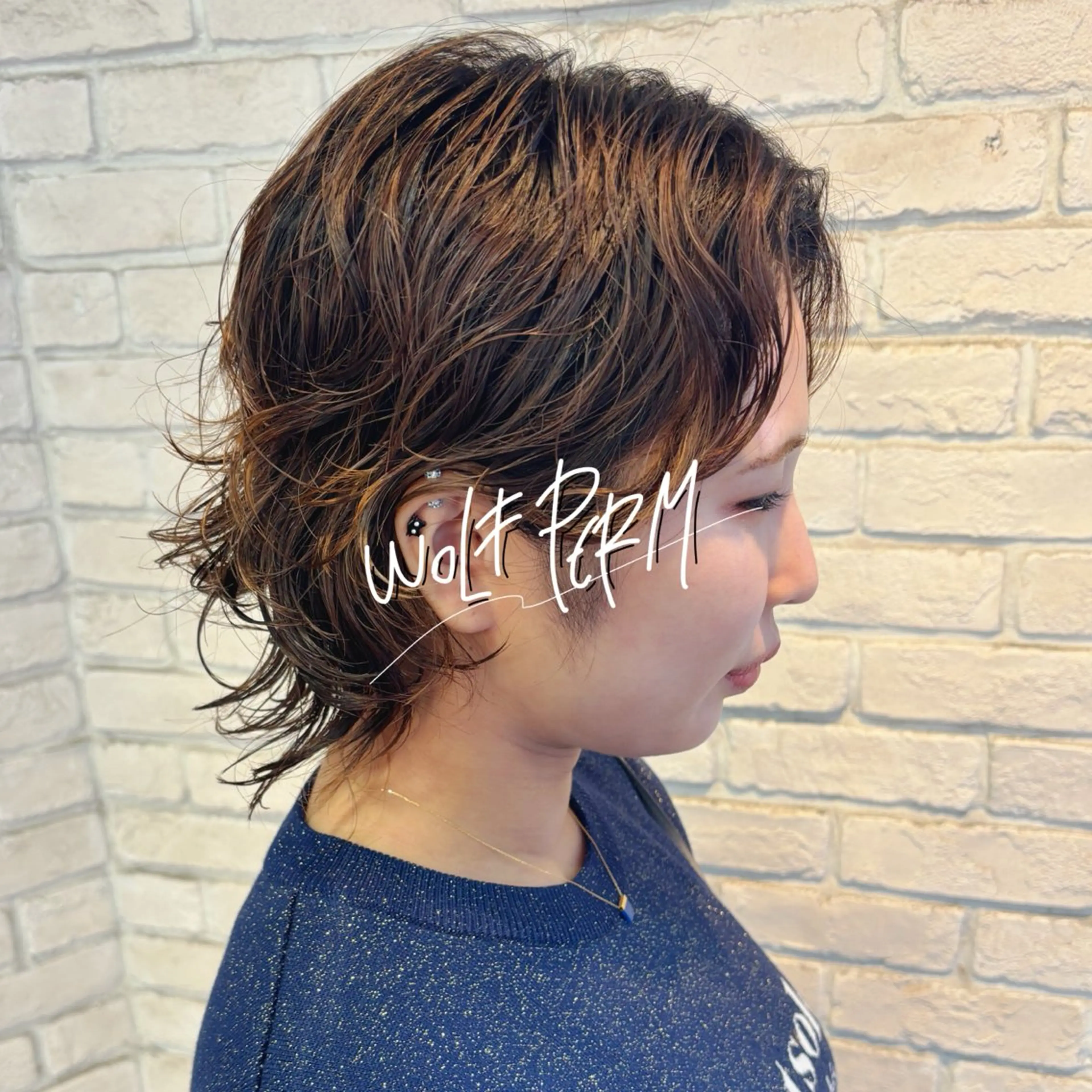 パーマ カット パーマ ゆるふわパーマ🌼 アレンジ🌼リョウカのヘアスタイル