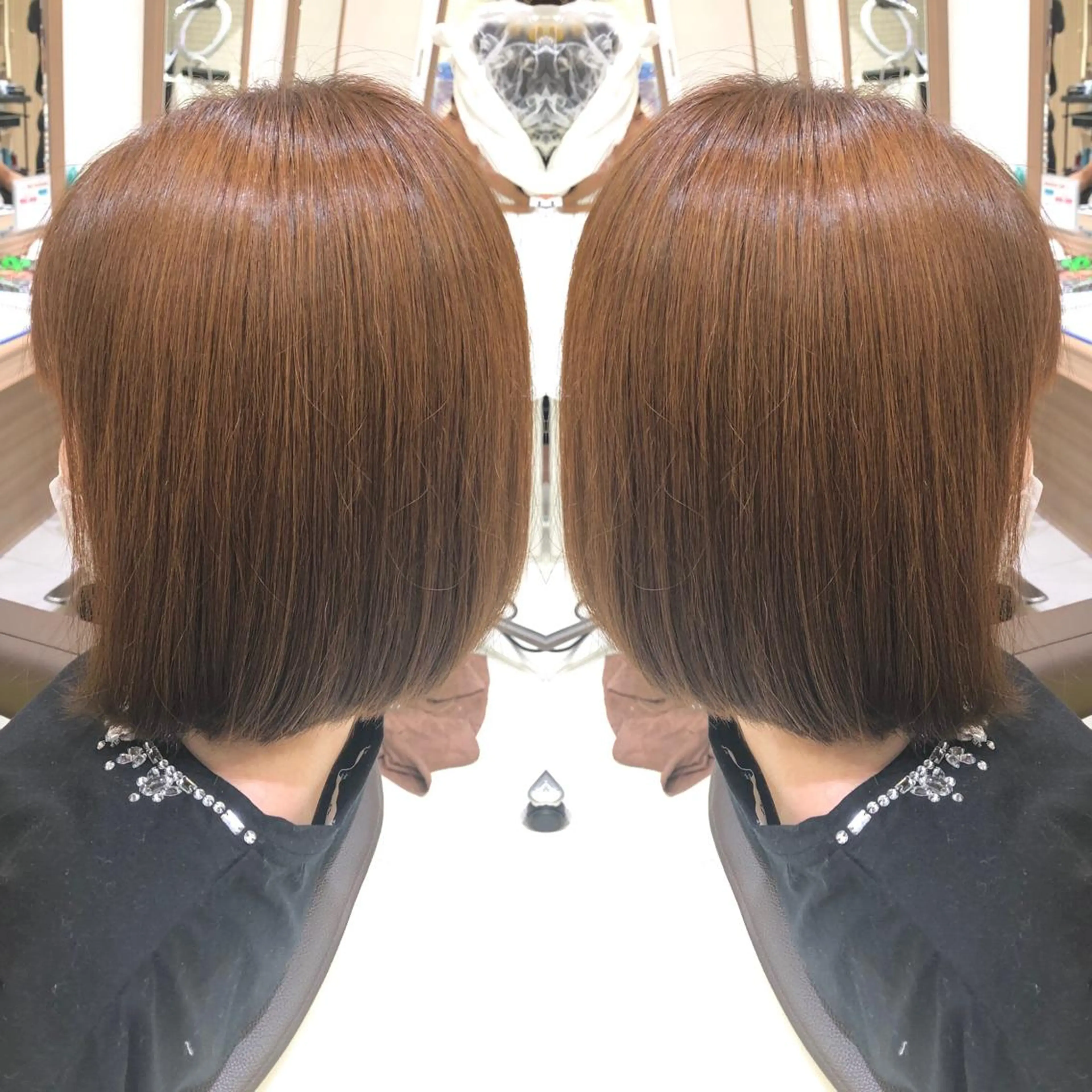 ミディアム カラー 韓国レイヤー×透明感 カラー/山崎一輝のヘアスタイル