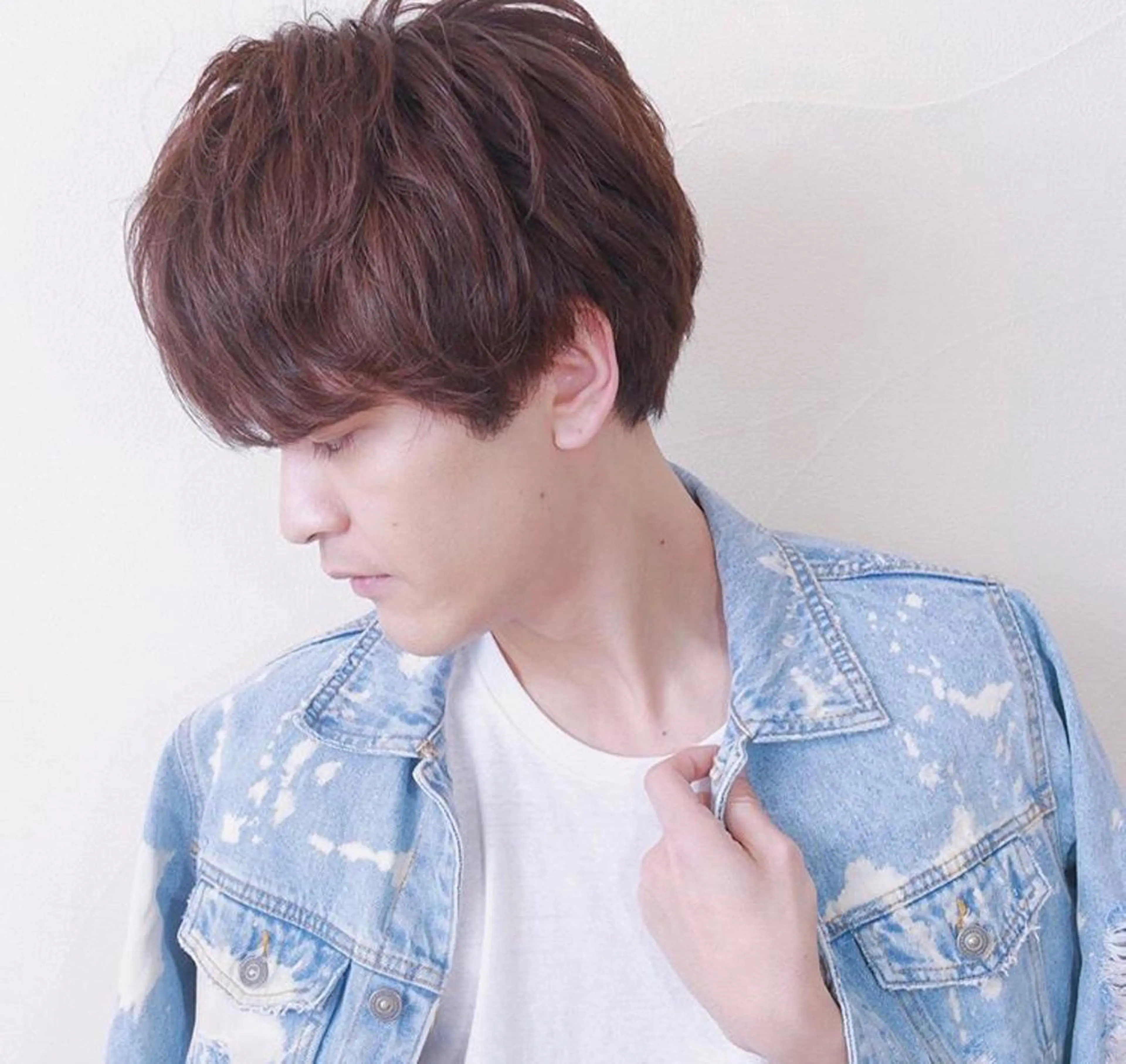 メンズ 透明感カラー・ 髪質改善🩵イケダのヘアスタイル