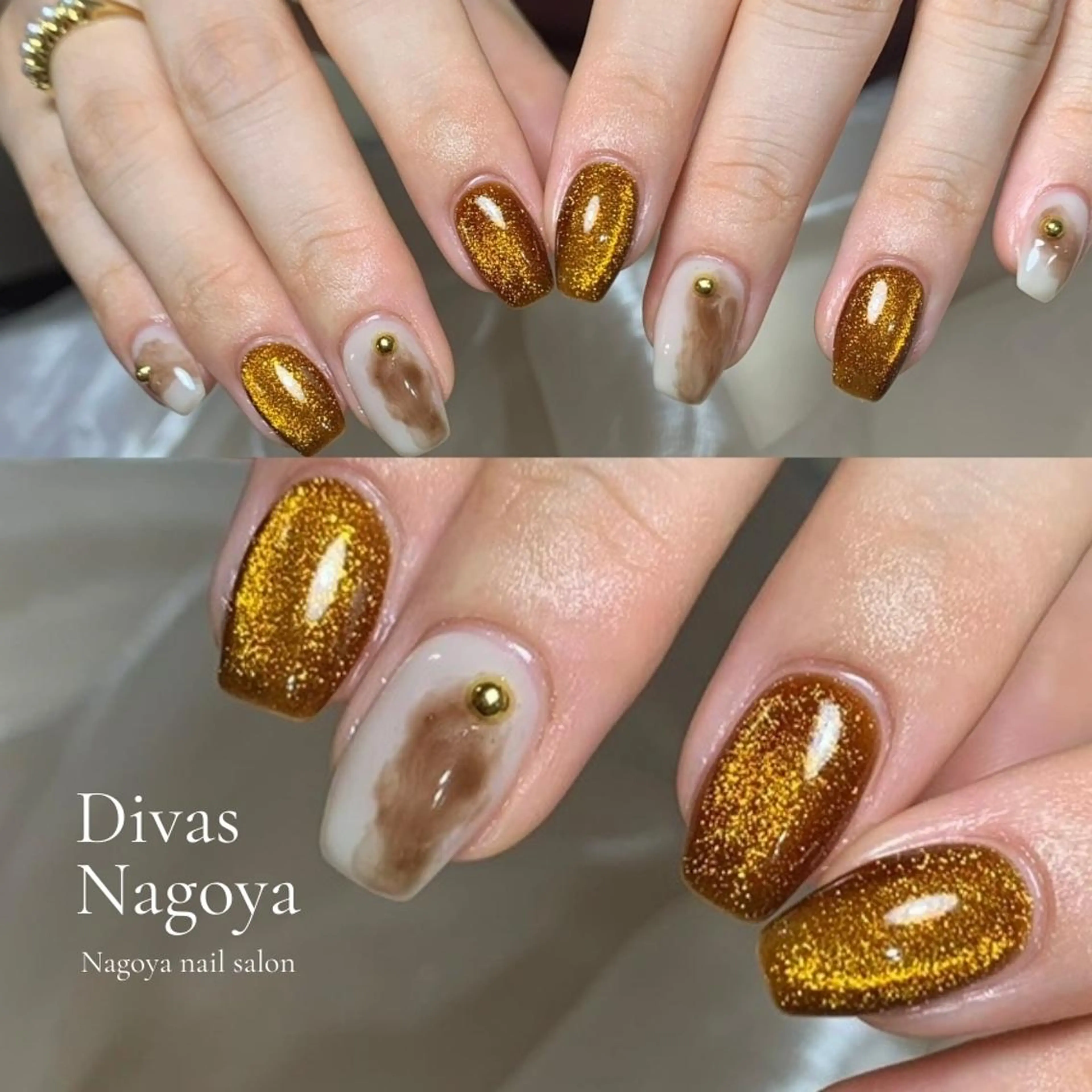 ネイル 長さ出し ジェルネイル 韓国ネイル マグネットネイル 持ち込み 💖D.d nail Sakae 💖のネイルデザイン