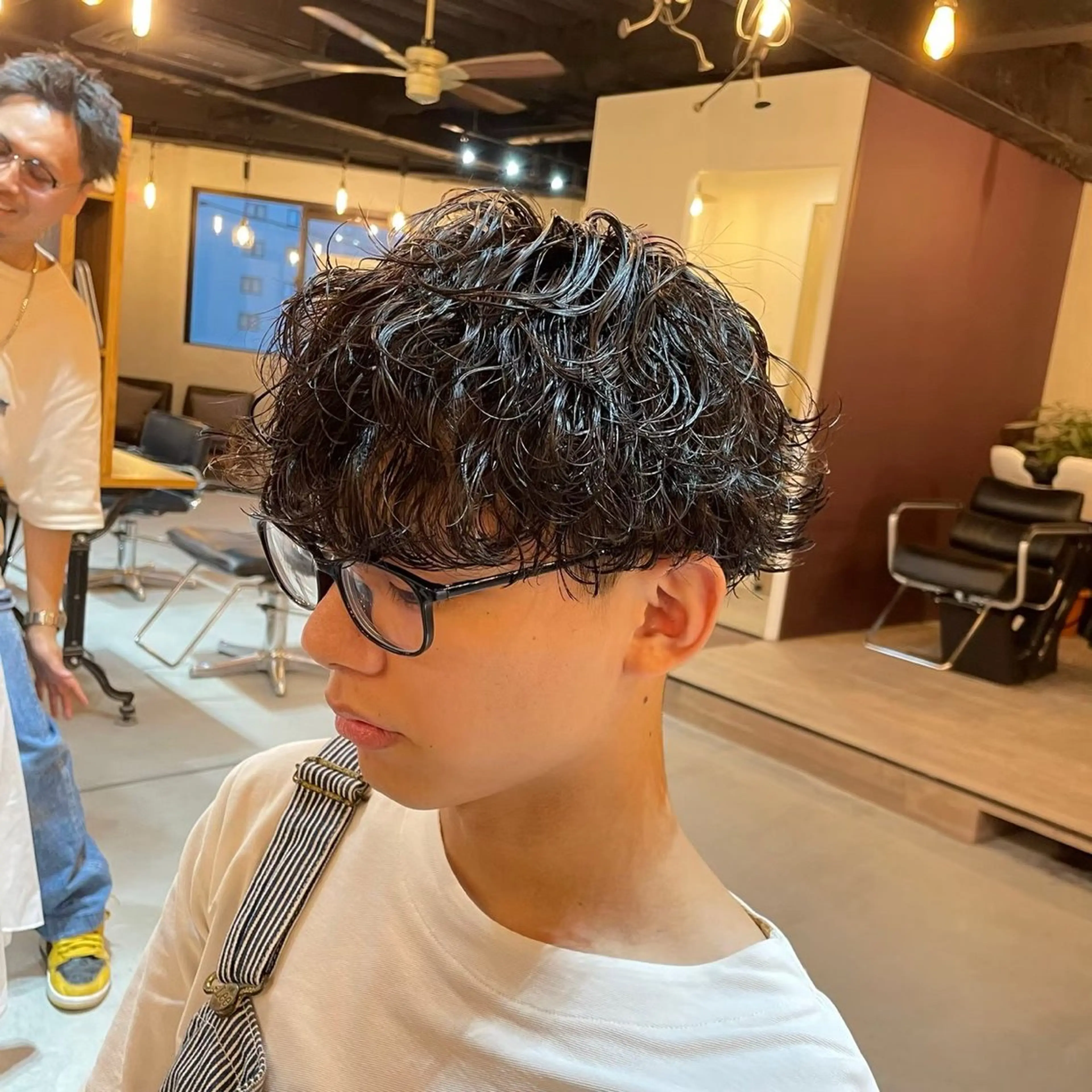 パーマ メンズ 石川 歳也のヘアスタイル