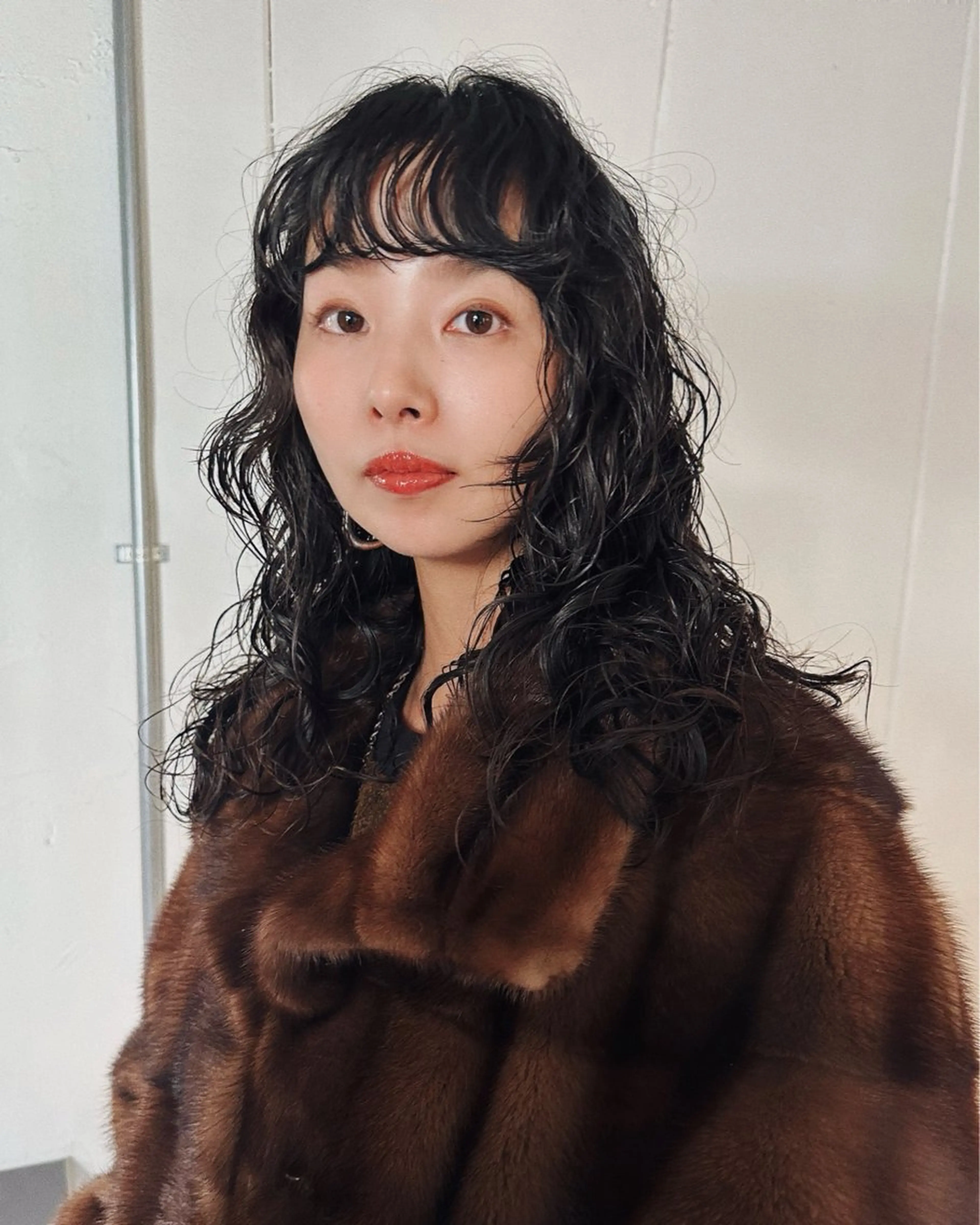 ミディアム パーマ カット パーマ トリートメント レイヤー/パーマ /ウルフ/nabeのヘアスタイル