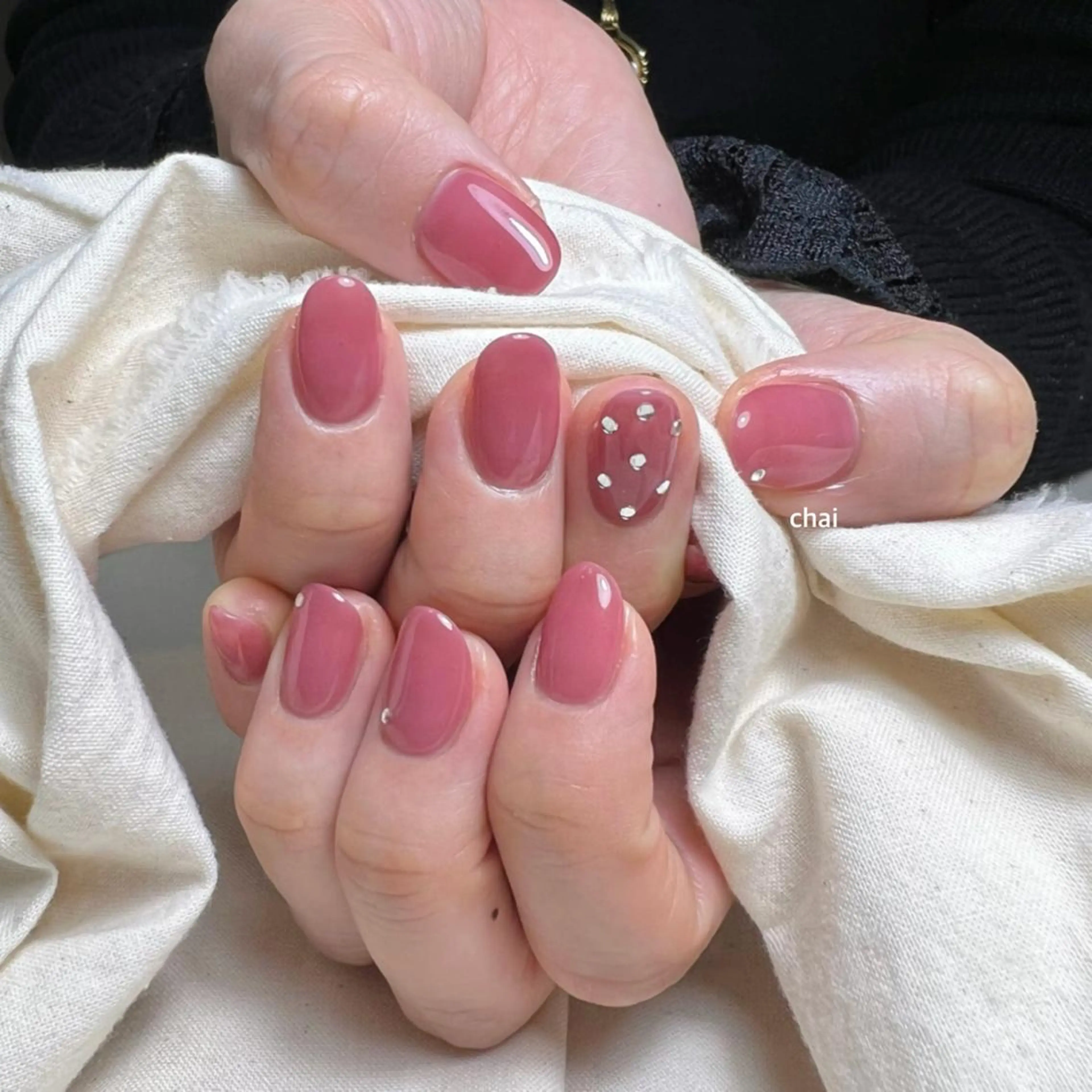 ネイル ストーンネイル ハンドネイル 💅chainail _aiのネイルデザイン