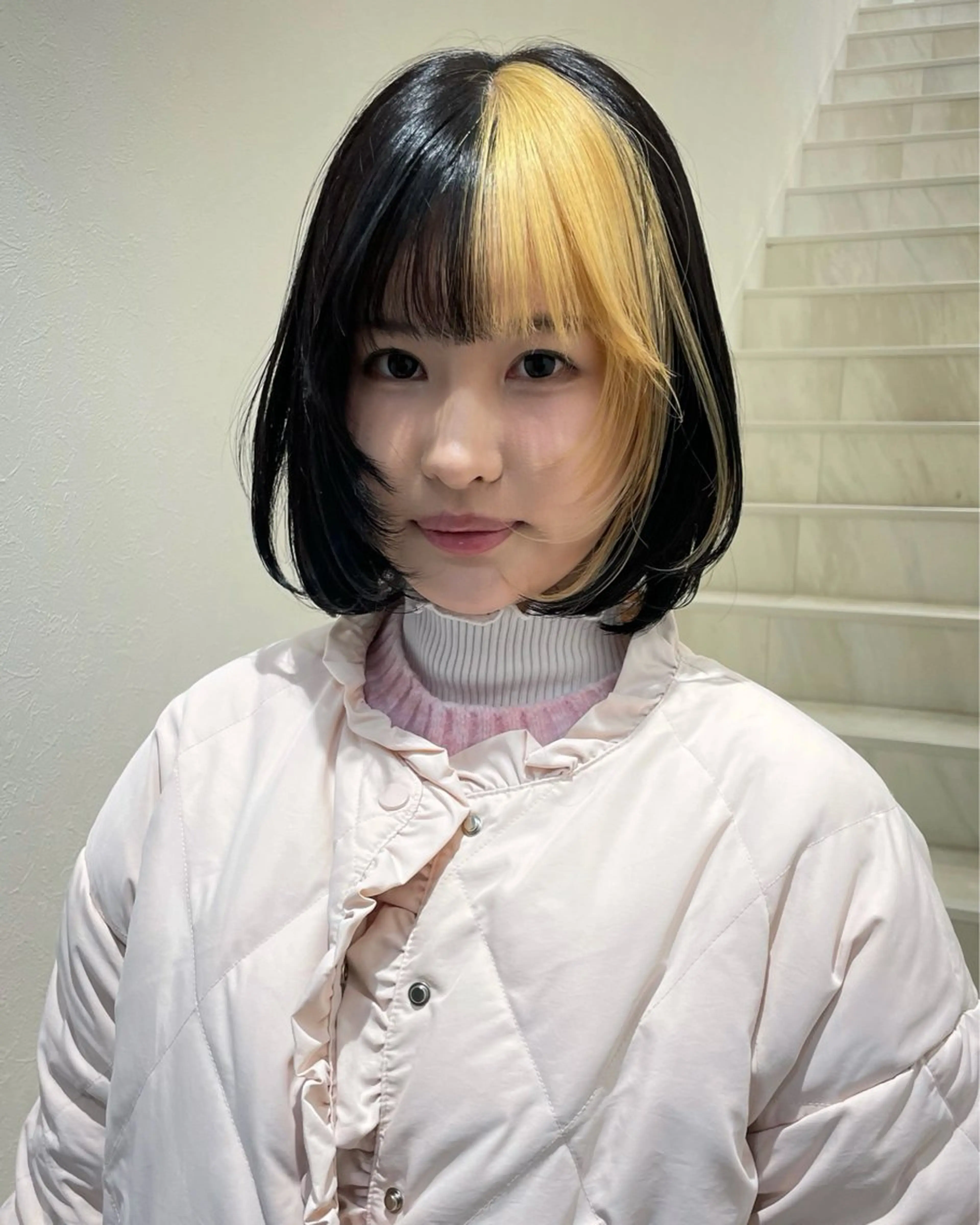 ミディアム カット ヘアカラー トリートメント ウルフカット/ボブ りなのヘアスタイル