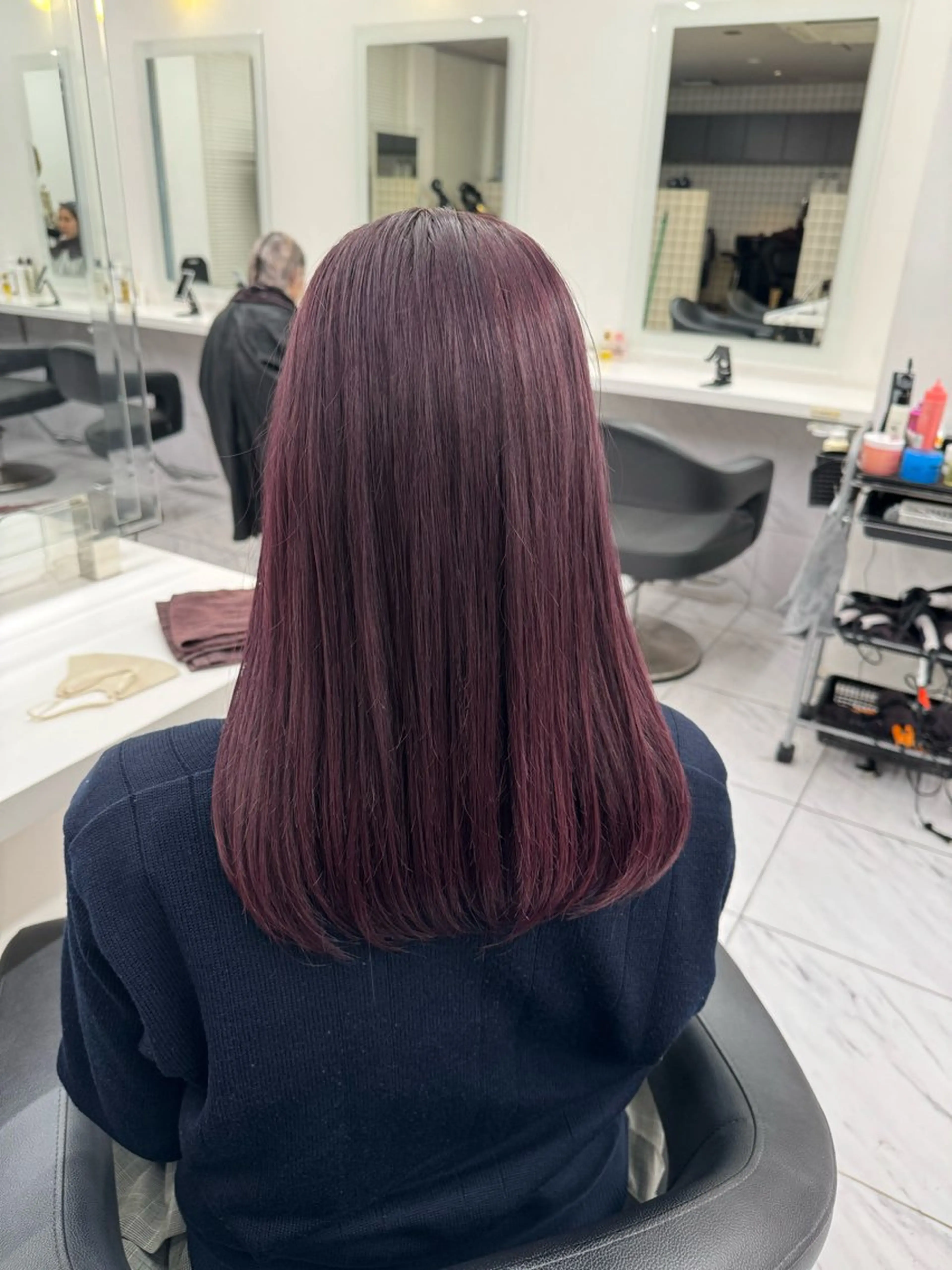 ロング カラー パーマ ヘアアレンジ メンズ キッズ 韓国系🇰🇷🩶 艶暗髪/MEIのヘアスタイル