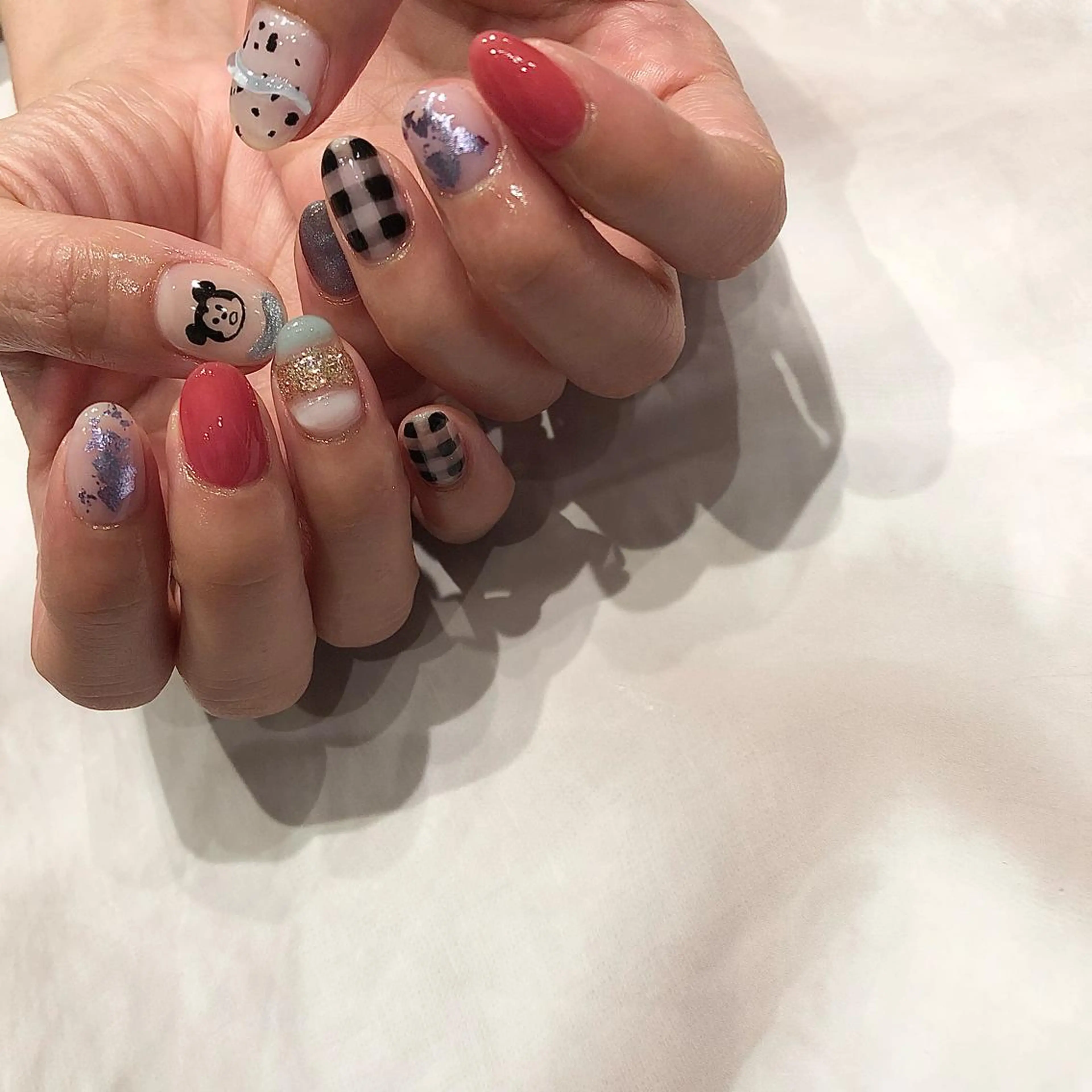 ネイル ハンドネイル パラあり！フィルイン 美フォルムのネイルデザイン