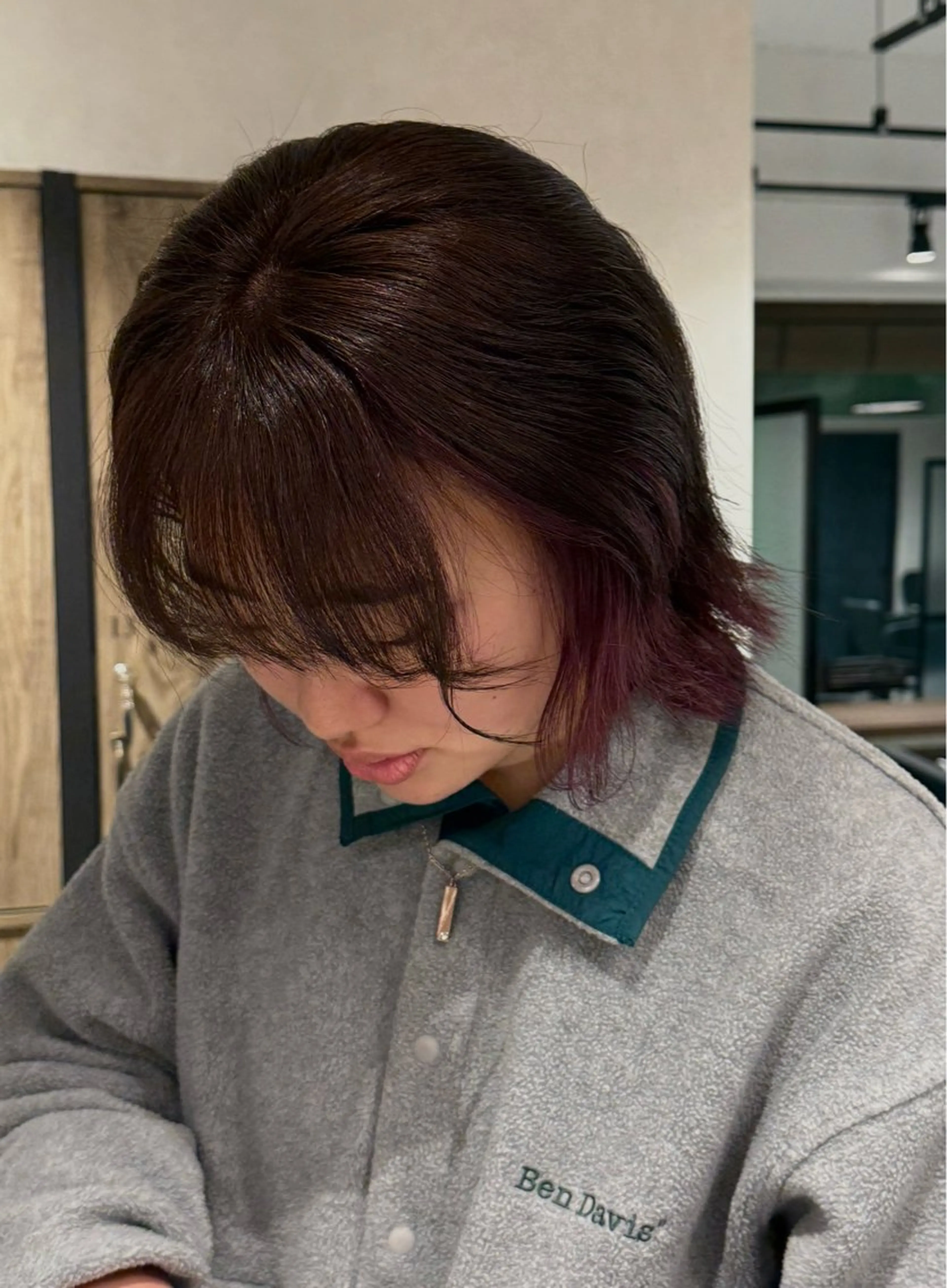 ミディアム カラー ピンクカラー ピンクパープル パープルカラー Harris　表参道・外苑前・青山　表参道本店所属・艶カラー/ハイトーン /アレンジ/meiのヘアスタイル