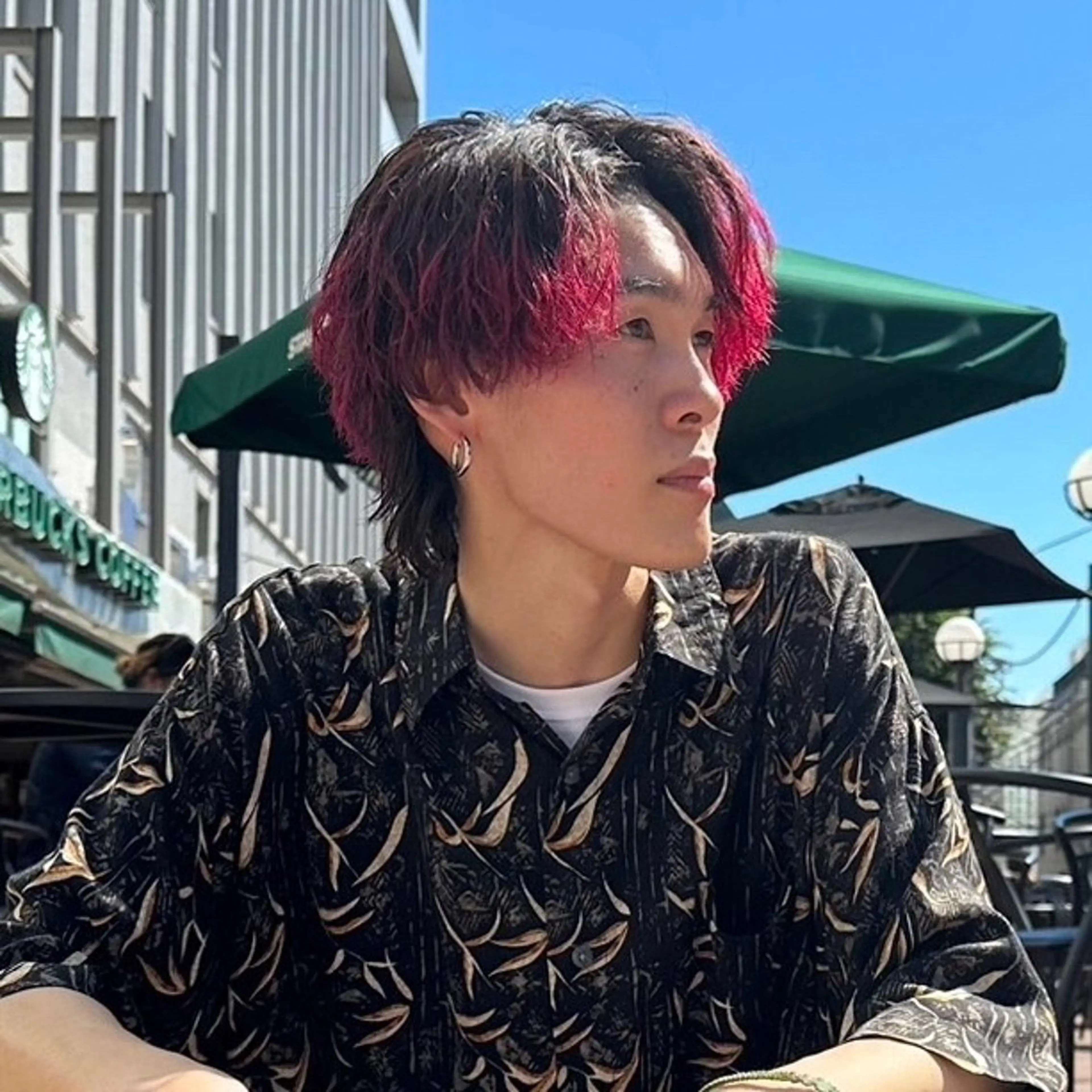 ミディアム パーマ/ダブルカラー ブリーチ⭐️海斗のヘアスタイル