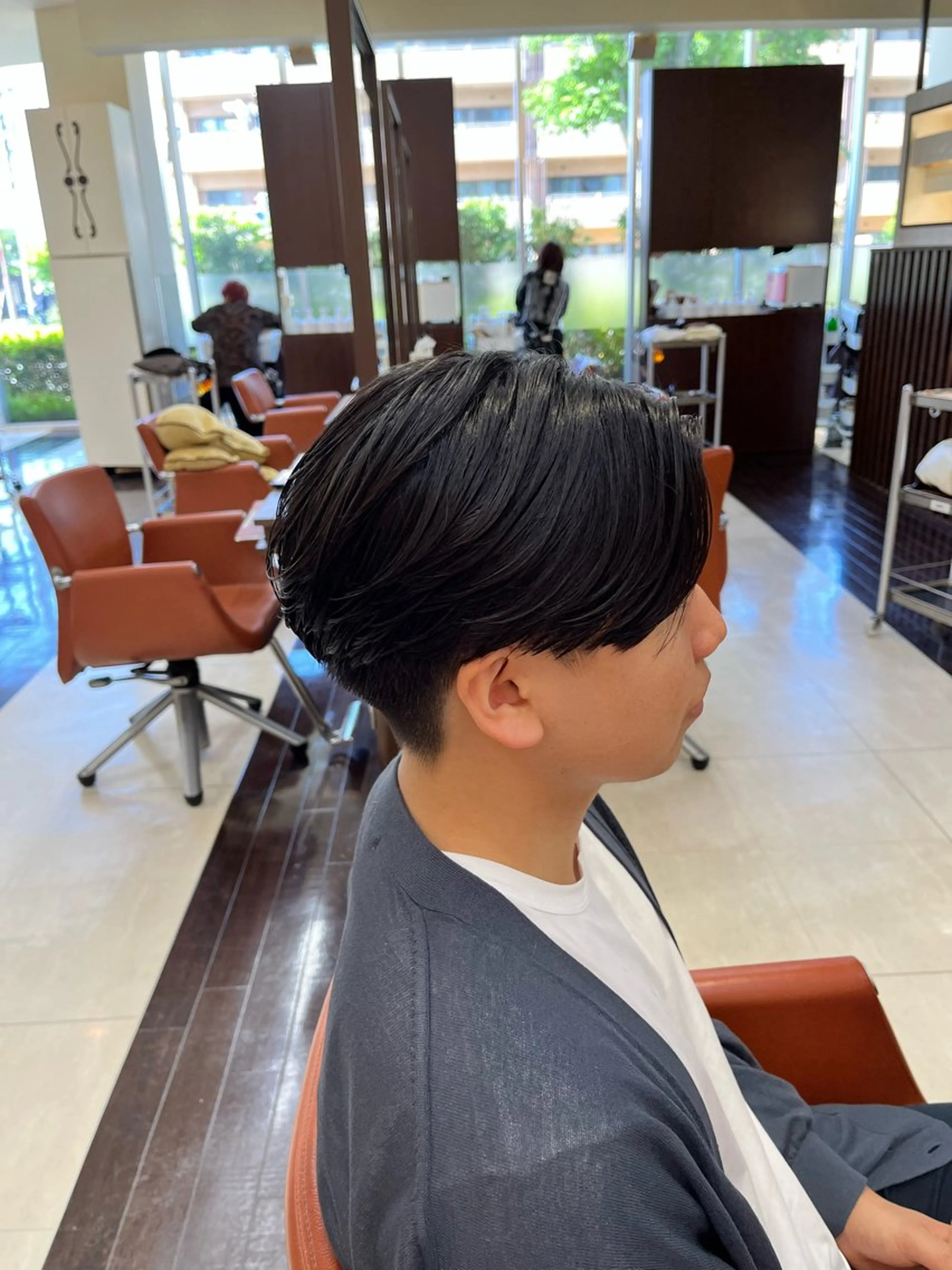 ショート パーマ メンズ センターパート メンズパーマ ニュアンスパーマ 🧊メンズ特化🧊 高木航希のヘアスタイル