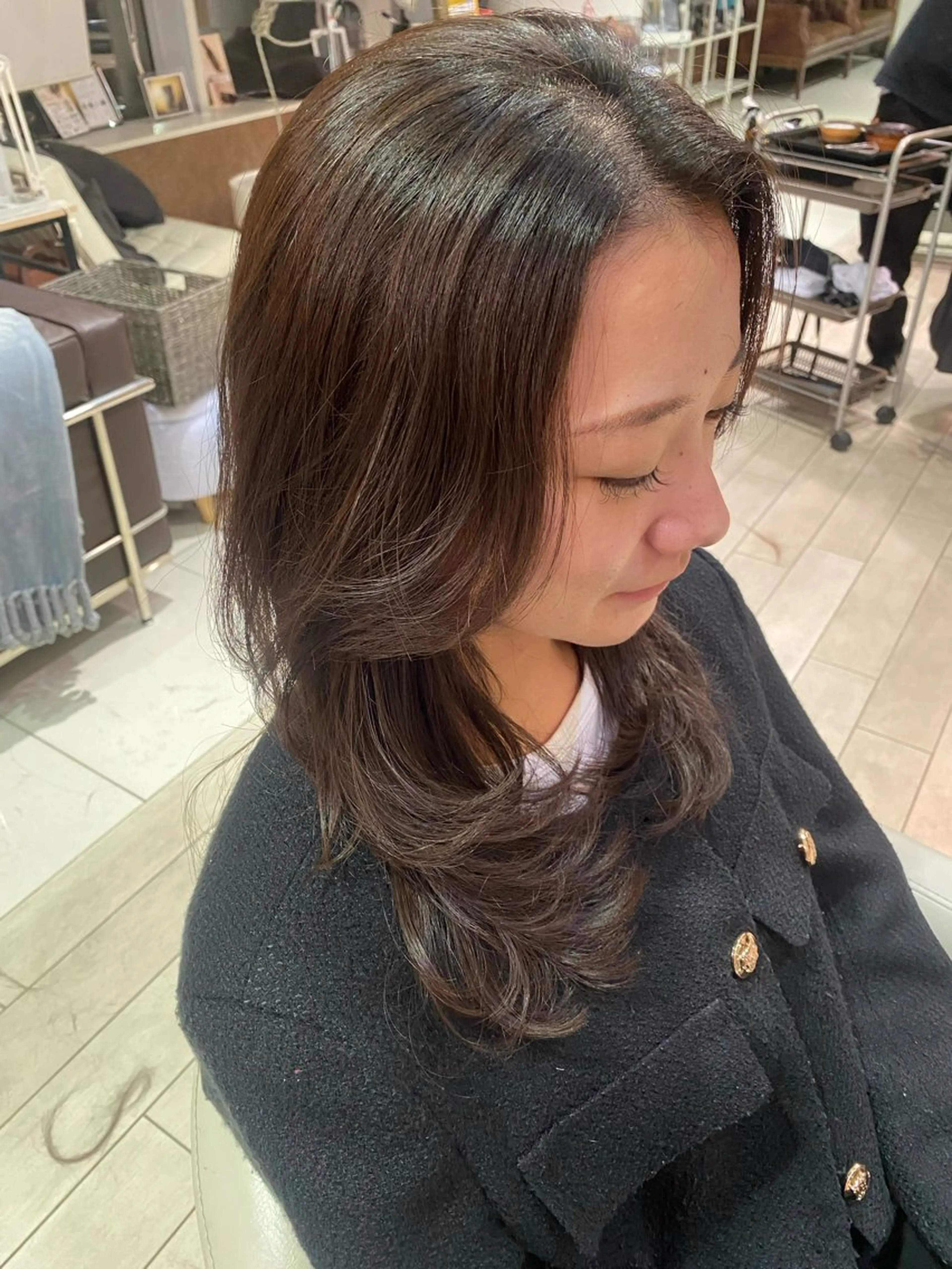 ロング レイヤーカット 木村 詩渚のヘアスタイル