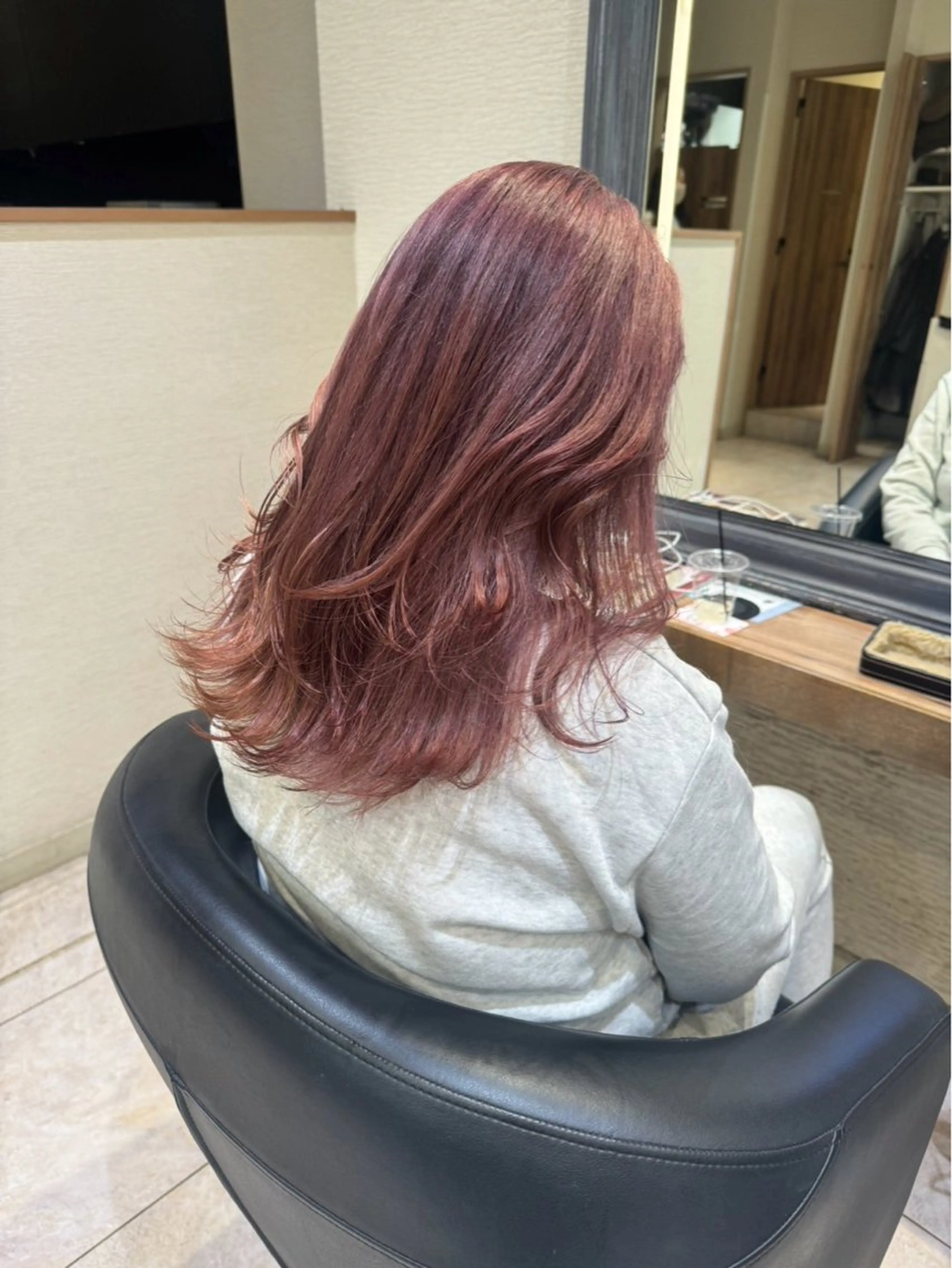 セミロング カラー カット ヘアカラー 赤み消しカラー🌱 YUZUKI🫧のヘアスタイル