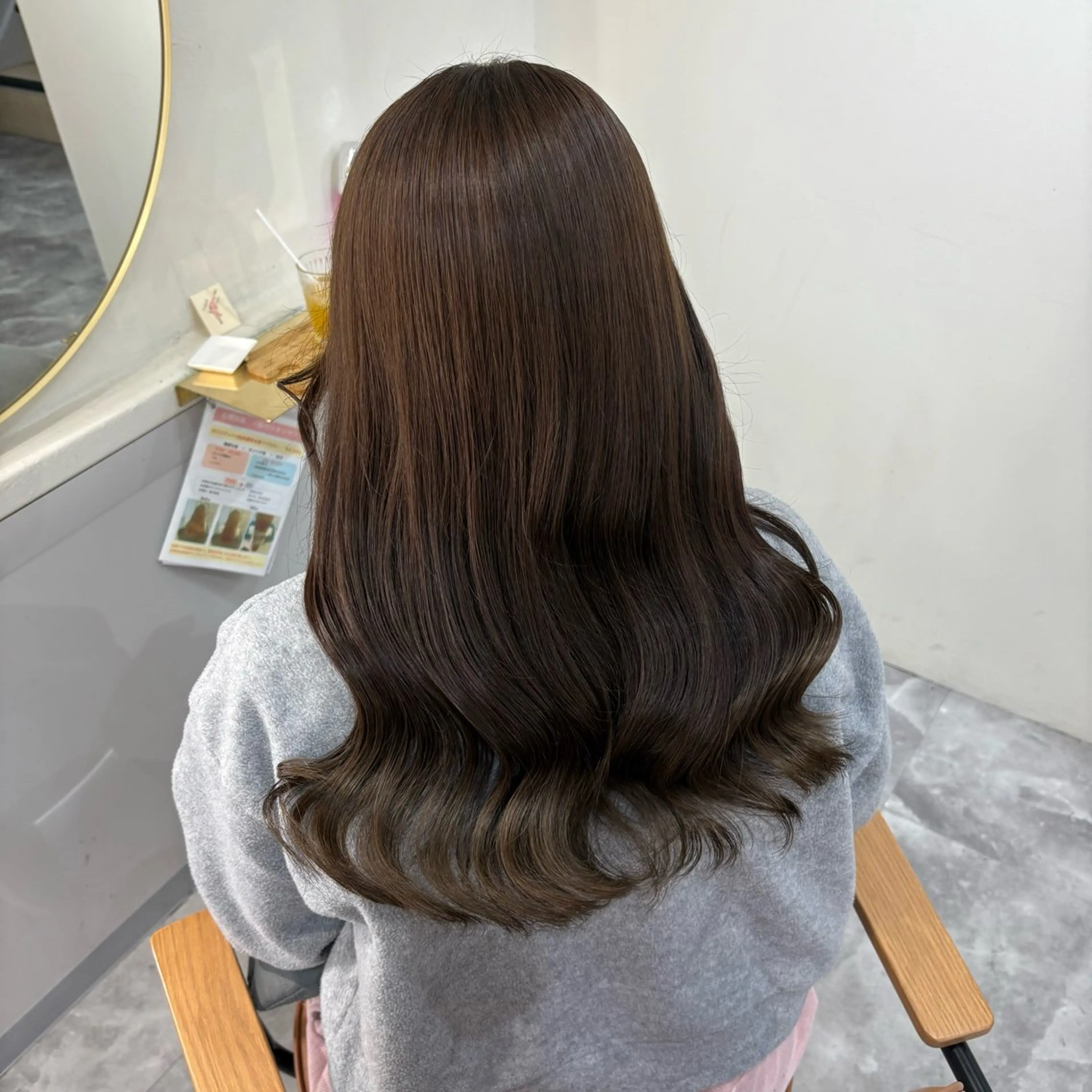 ロング ヘアカラー スズナ♡オリーブ/ 透明感カラー🍀♡のヘアスタイル