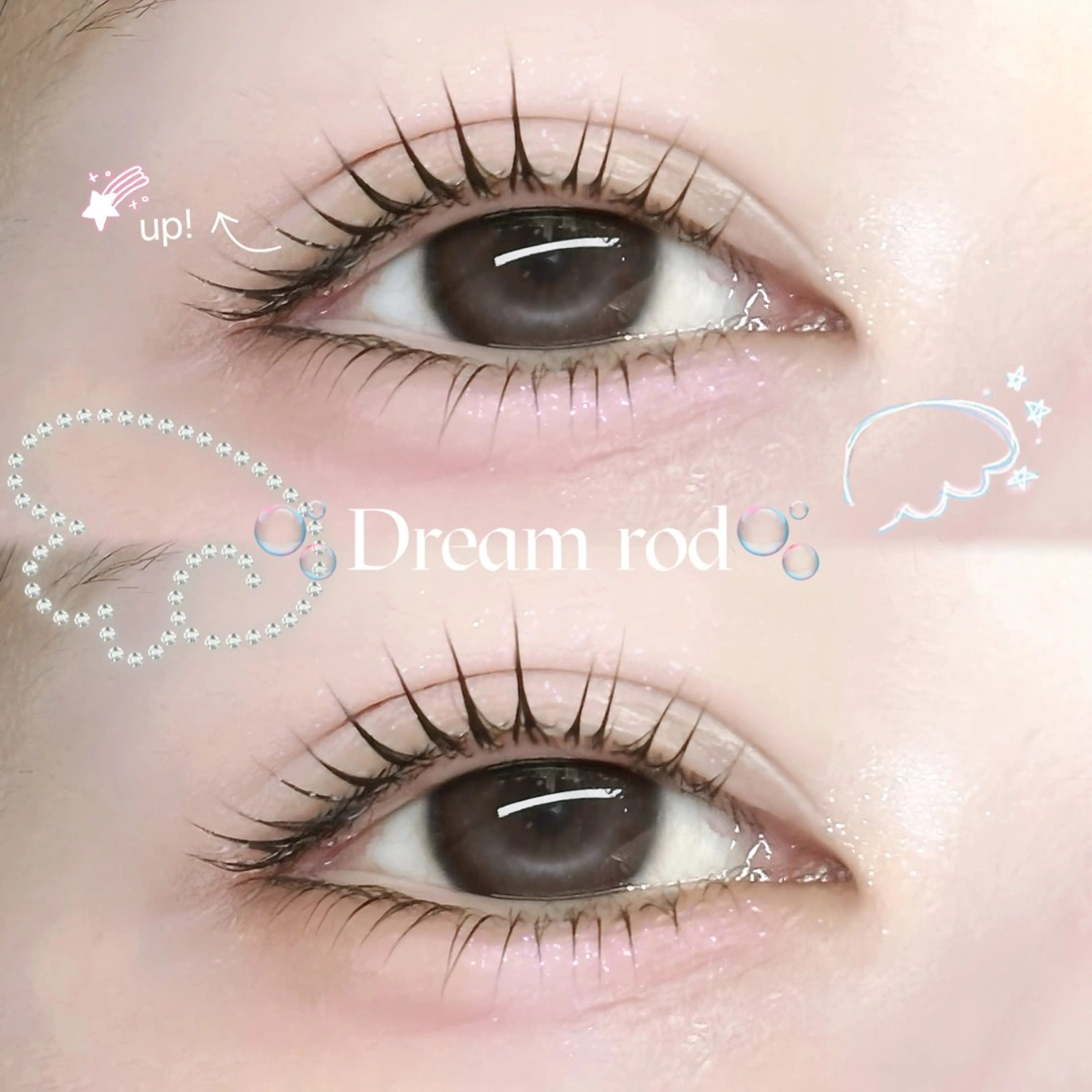 マツエク・マツパ 束感まつ毛 韓国風マツエク まつげパーマ 下まつげエクステ マツパ 🩶LED＆ダブル フラットRAN🪽のマツエク・マツパデザイン