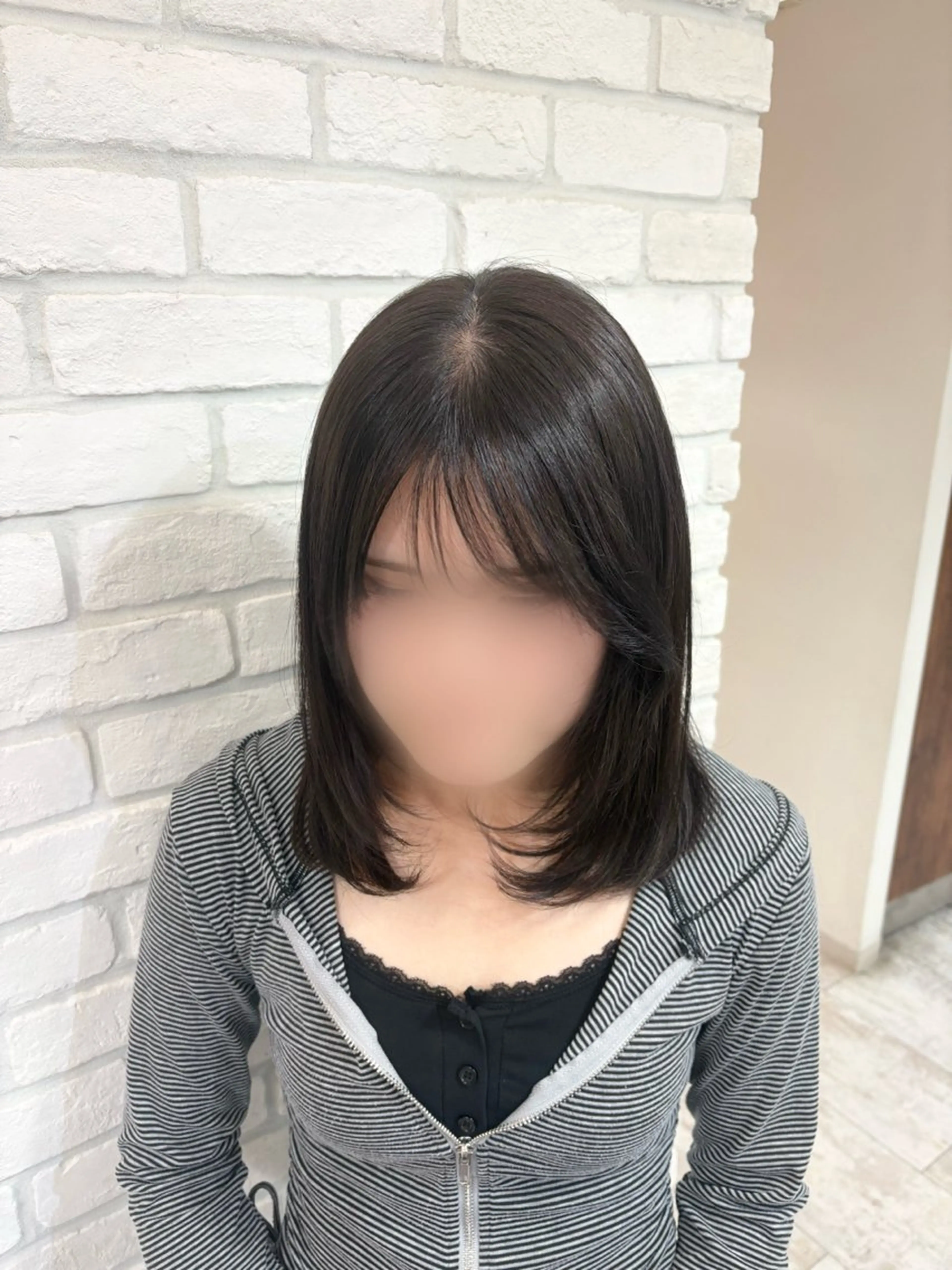 ミディアム 縮毛０円モデル募集／ ♡nanami♡のヘアスタイル