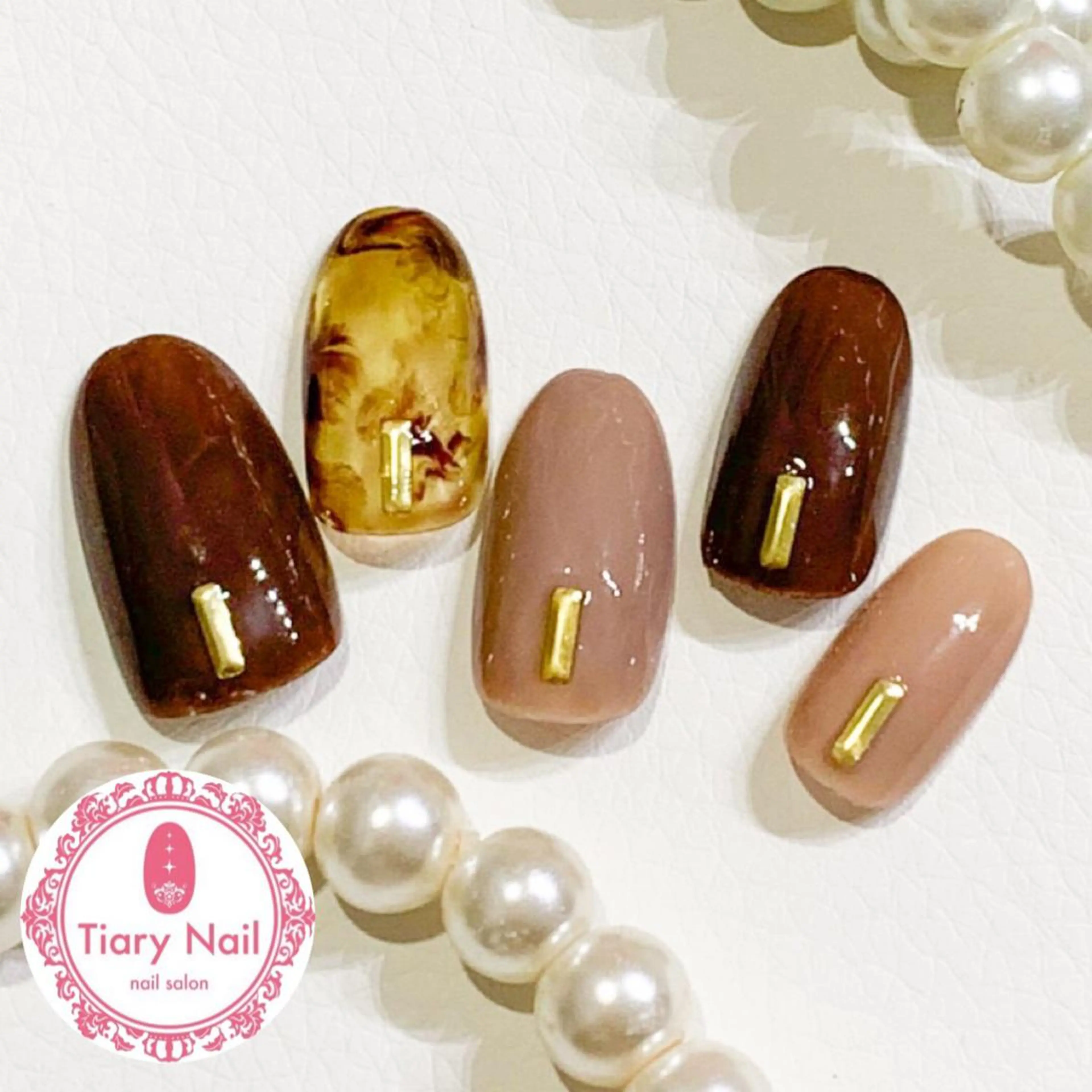 ネイル 桜ネイル 長さ出し スカルプネイル 💗🪽Tiary Nail🪽💗のネイルデザイン