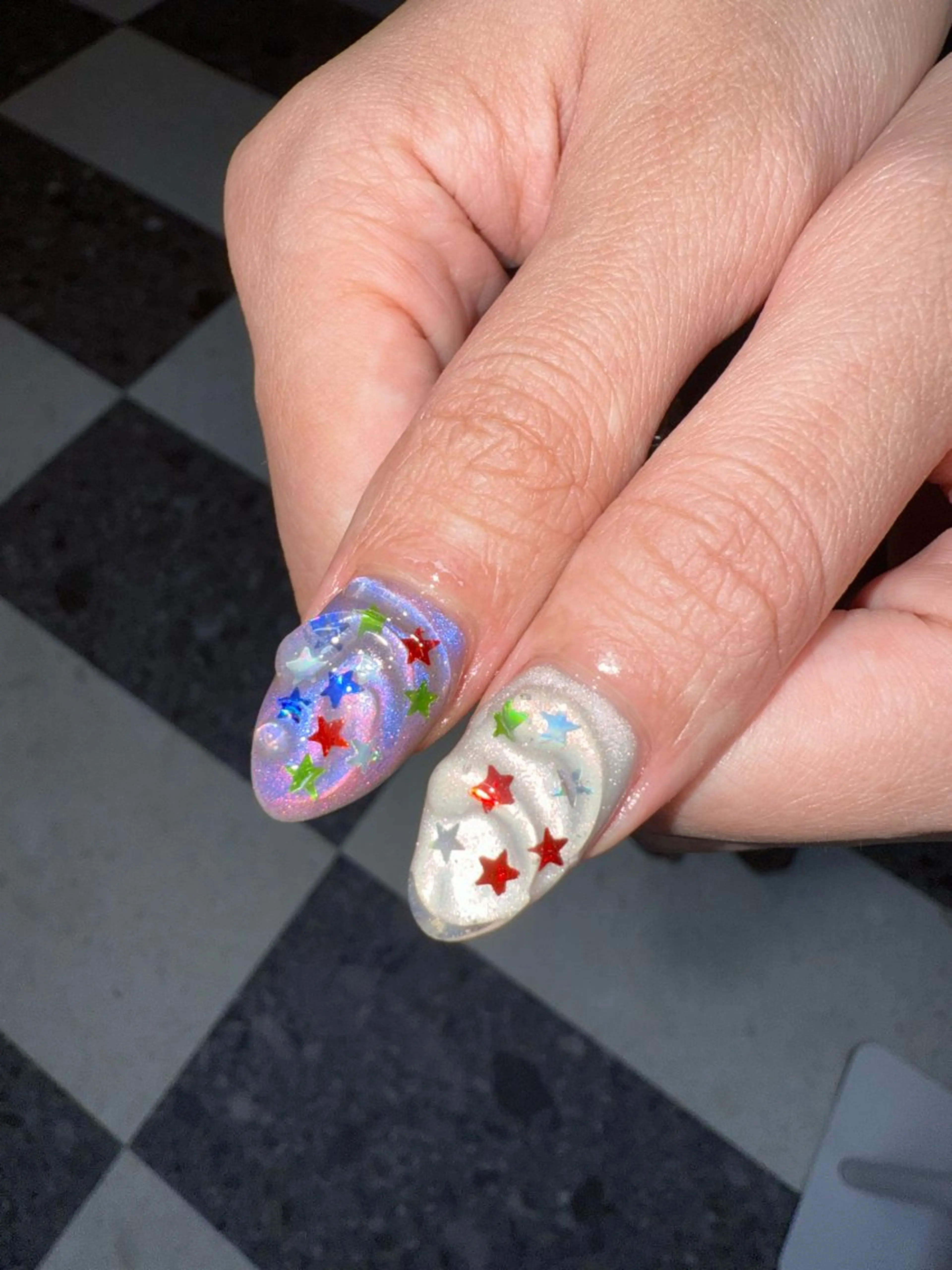 ネイル キラキラネイル シンプルネイル ハンドネイル posa nail モエミのネイルデザイン