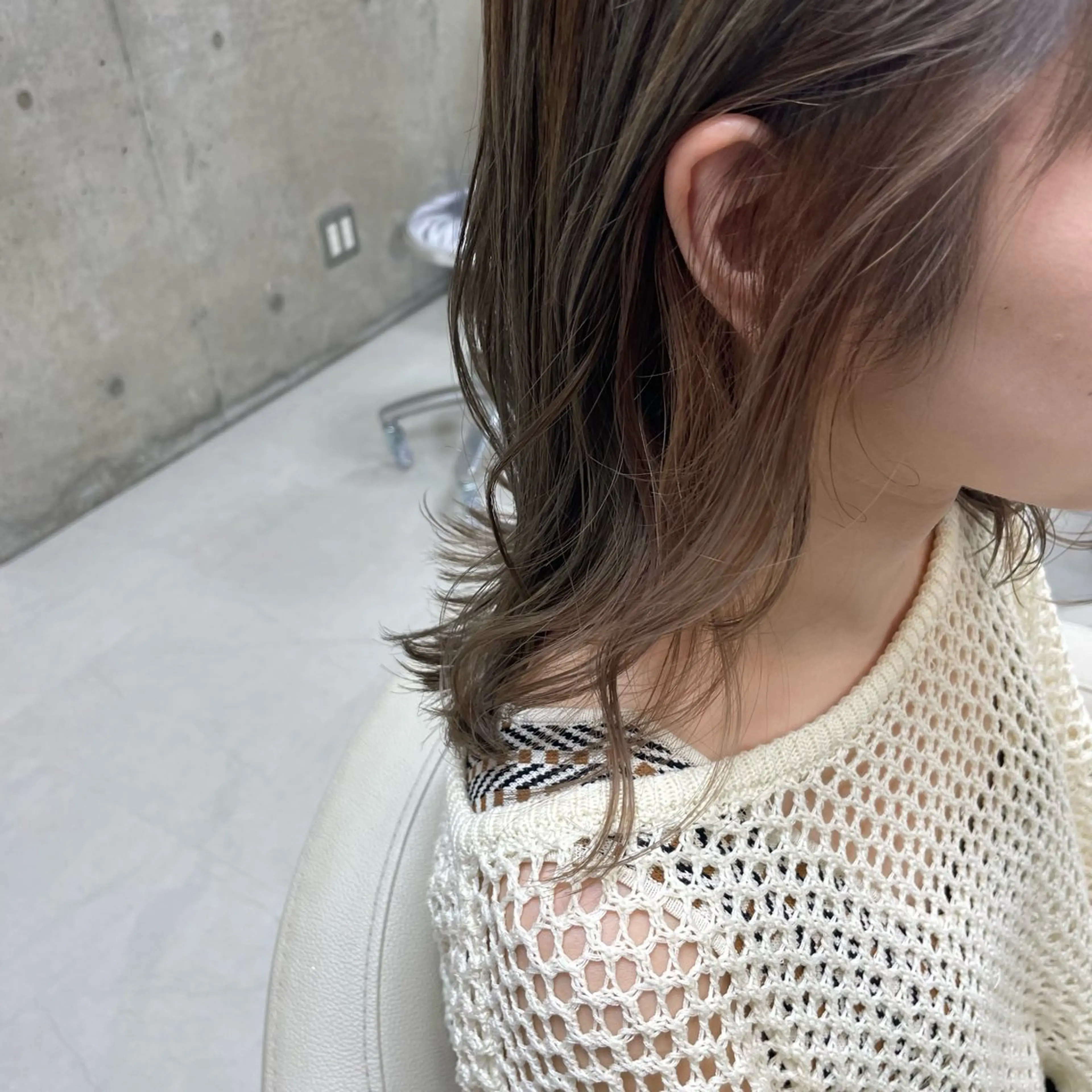 セミロング カラー ヘアカラー 坂本 沙也加のヘアスタイル