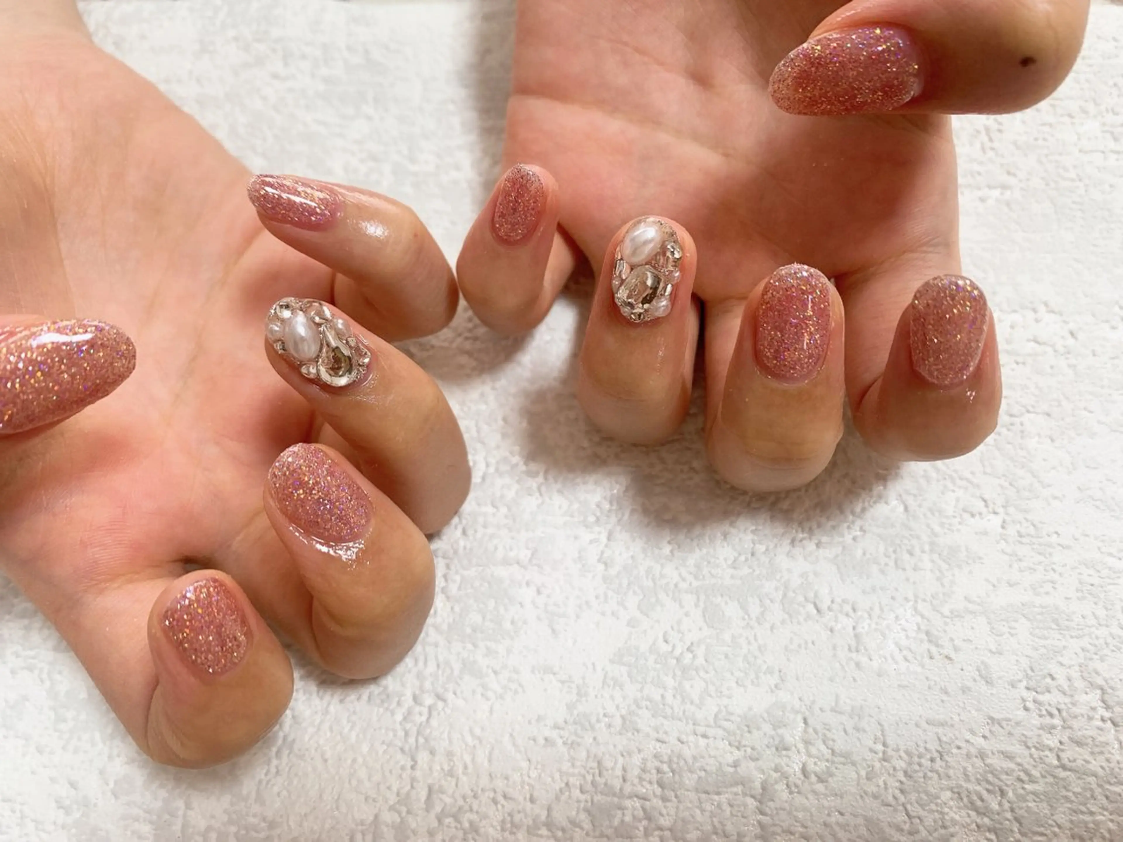 ネイル ジェルネイル キラキラネイル 韓国ネイル メンズネイル パラジェル kiki nail たまプラーザのネイルデザイン