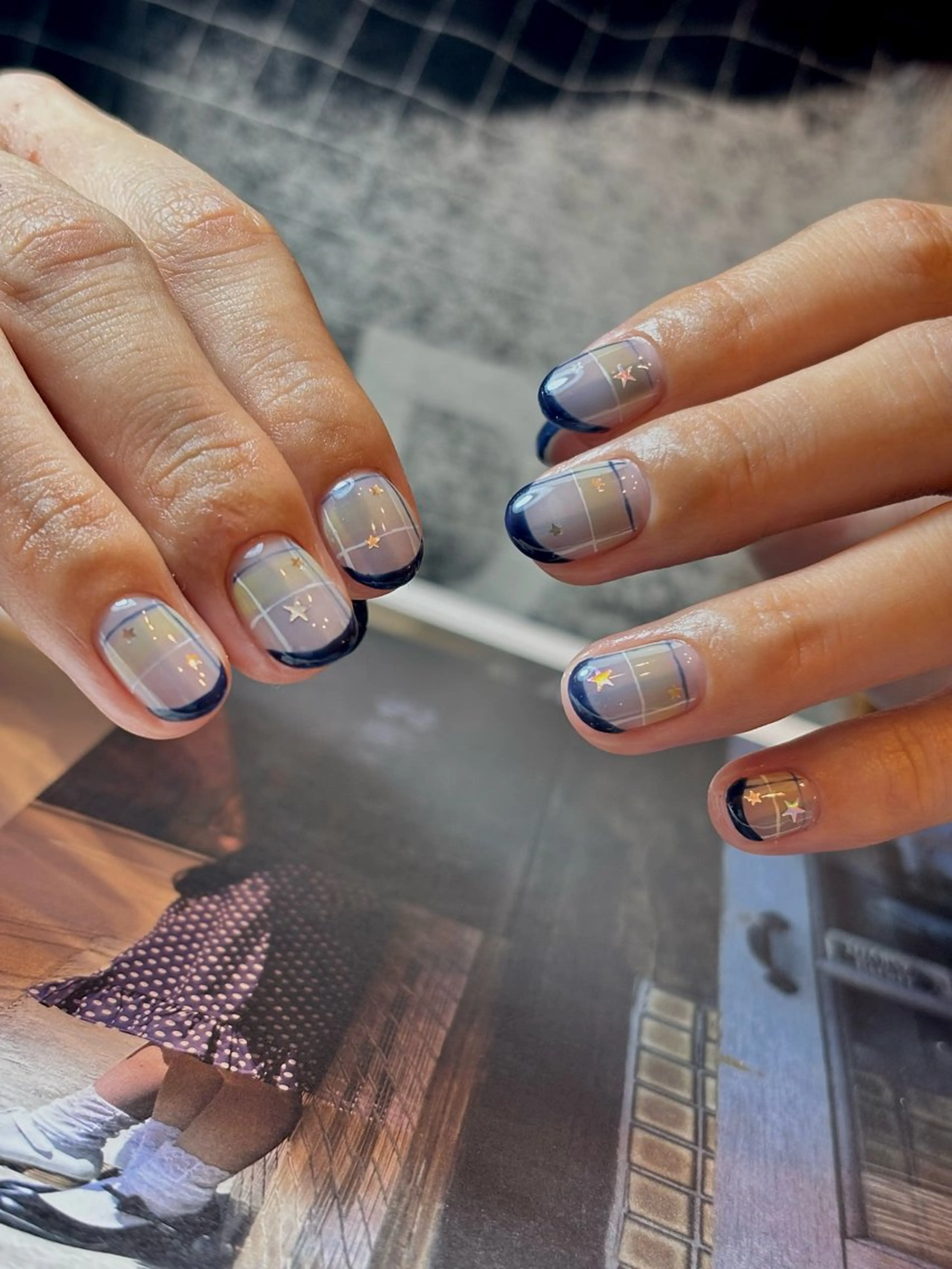 ネイル フットネイル フレンチネイル ジェルネイル マグネットネイル ニュアンスネイル illum hicariのネイルデザイン