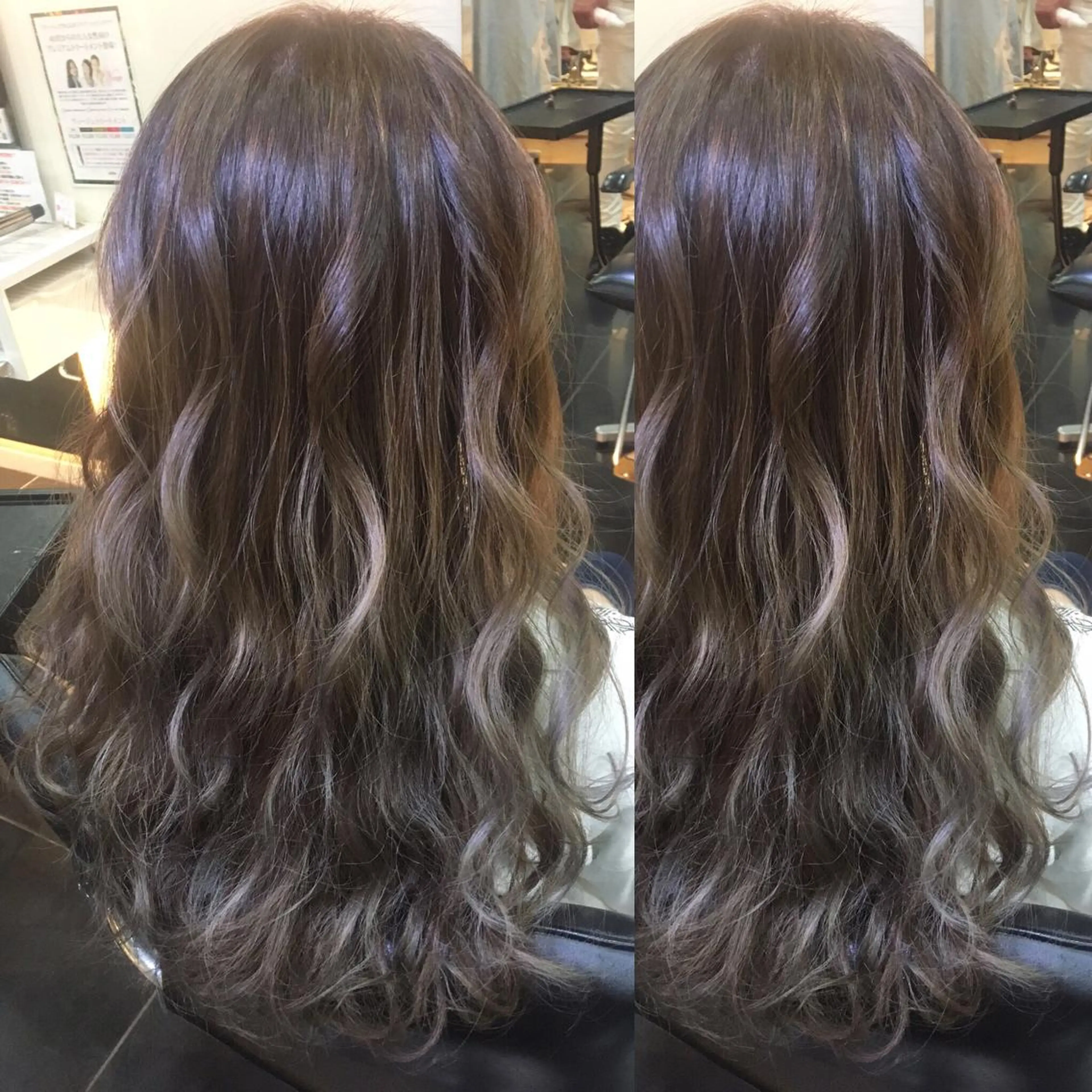 ロング カラー 早川 真幸のヘアスタイル