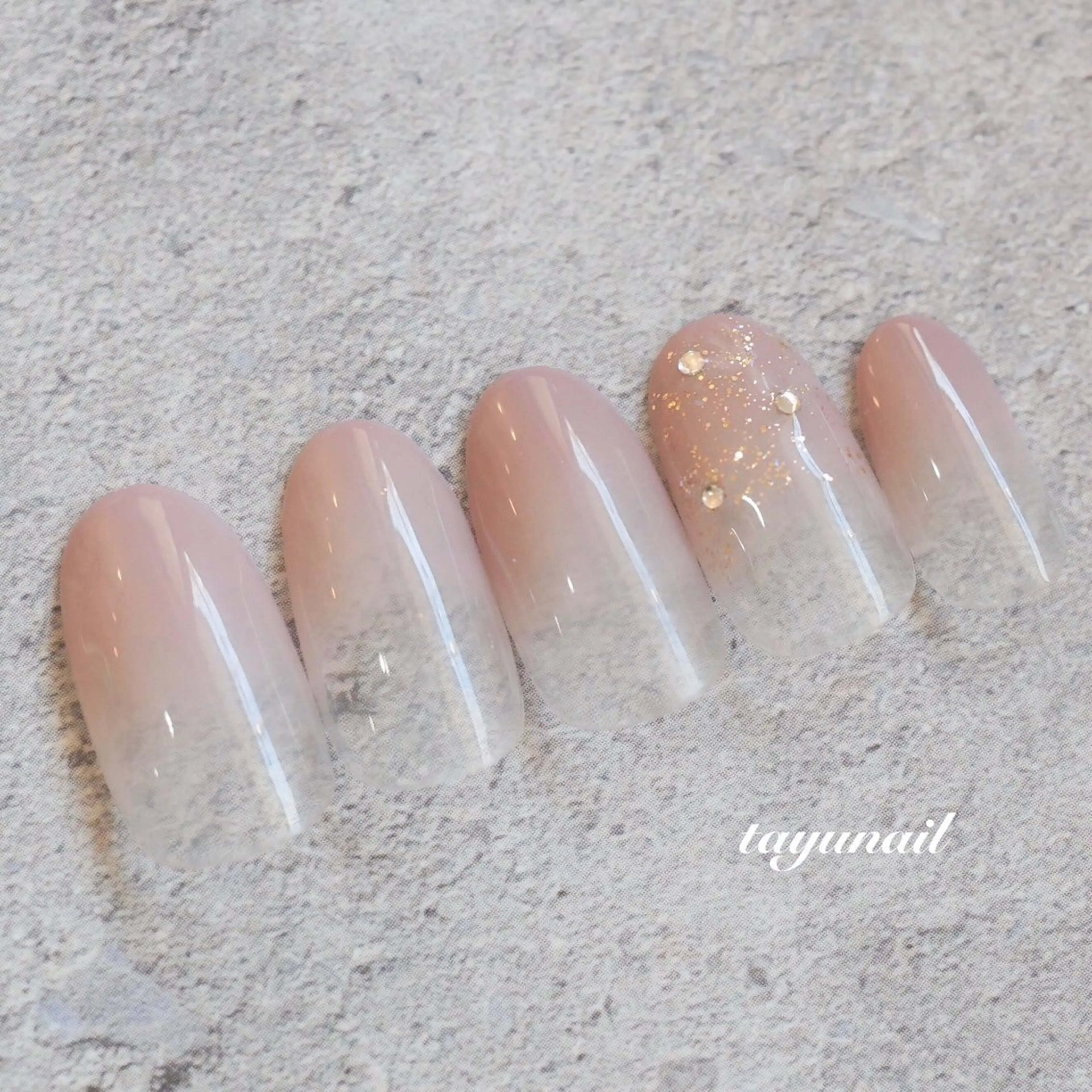 ネイル アートネイル ジェルネイル パラジェル シンプルネイル 春ネイル ハンドネイル ネイルサロン 【たゆnail】のネイルデザイン