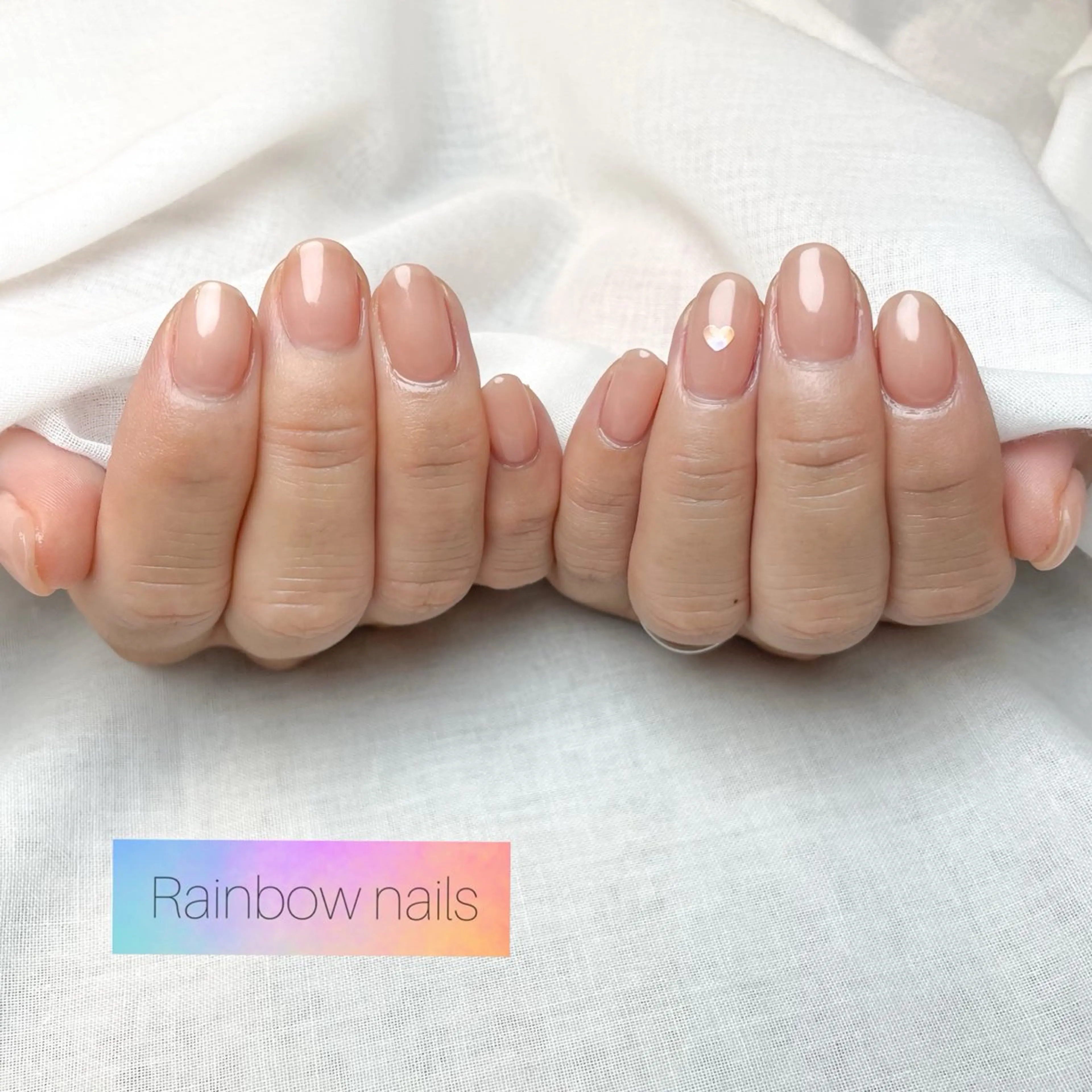 ネイル ハンドネイル Rainbow nailsくろちゃんのネイルデザイン