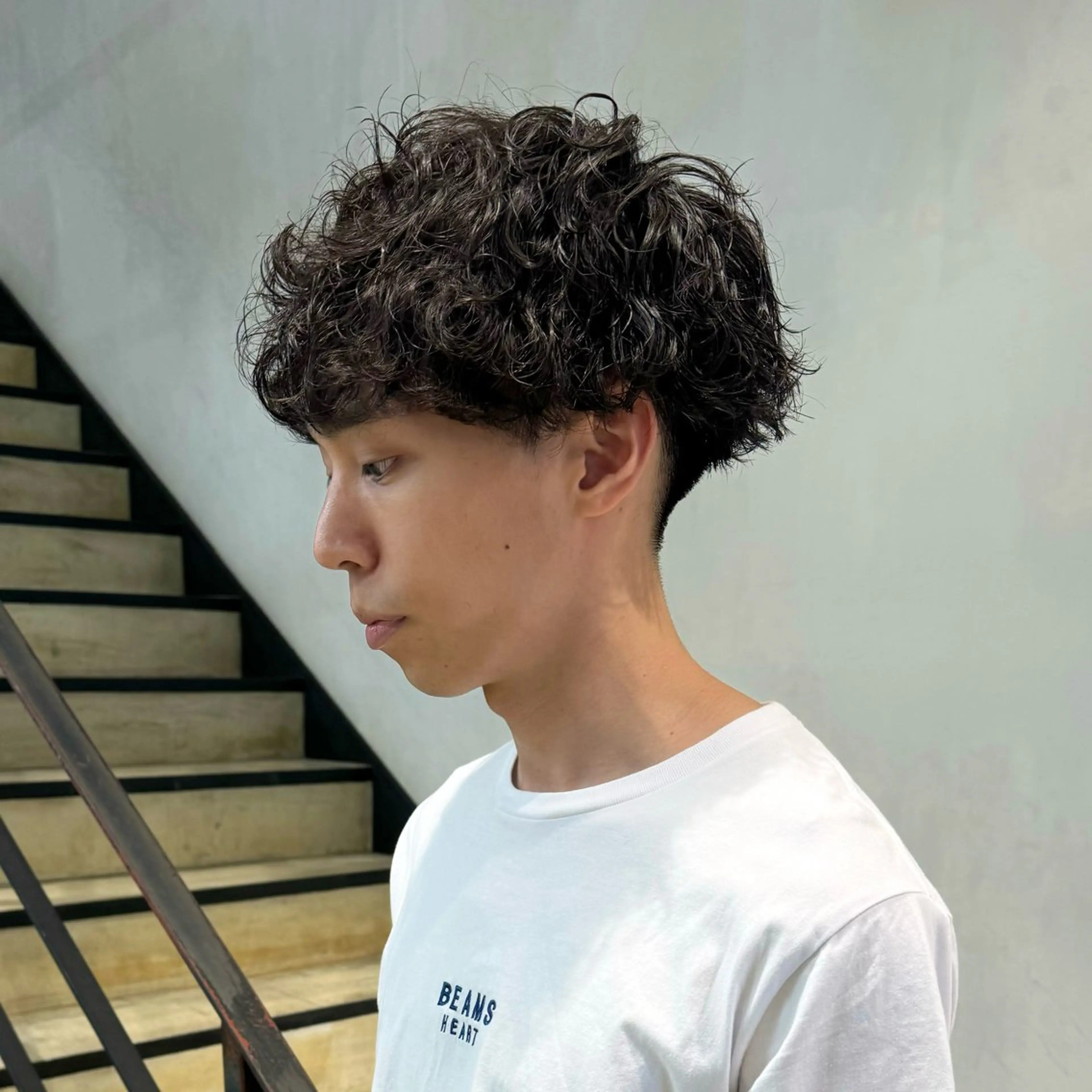 パーマ メンズ メンズパーマ 波巻きパーマ スパイラルパーマ カット パーマ メンズパーマ/フェ ザーパーマ/古川晴輝のヘアスタイル