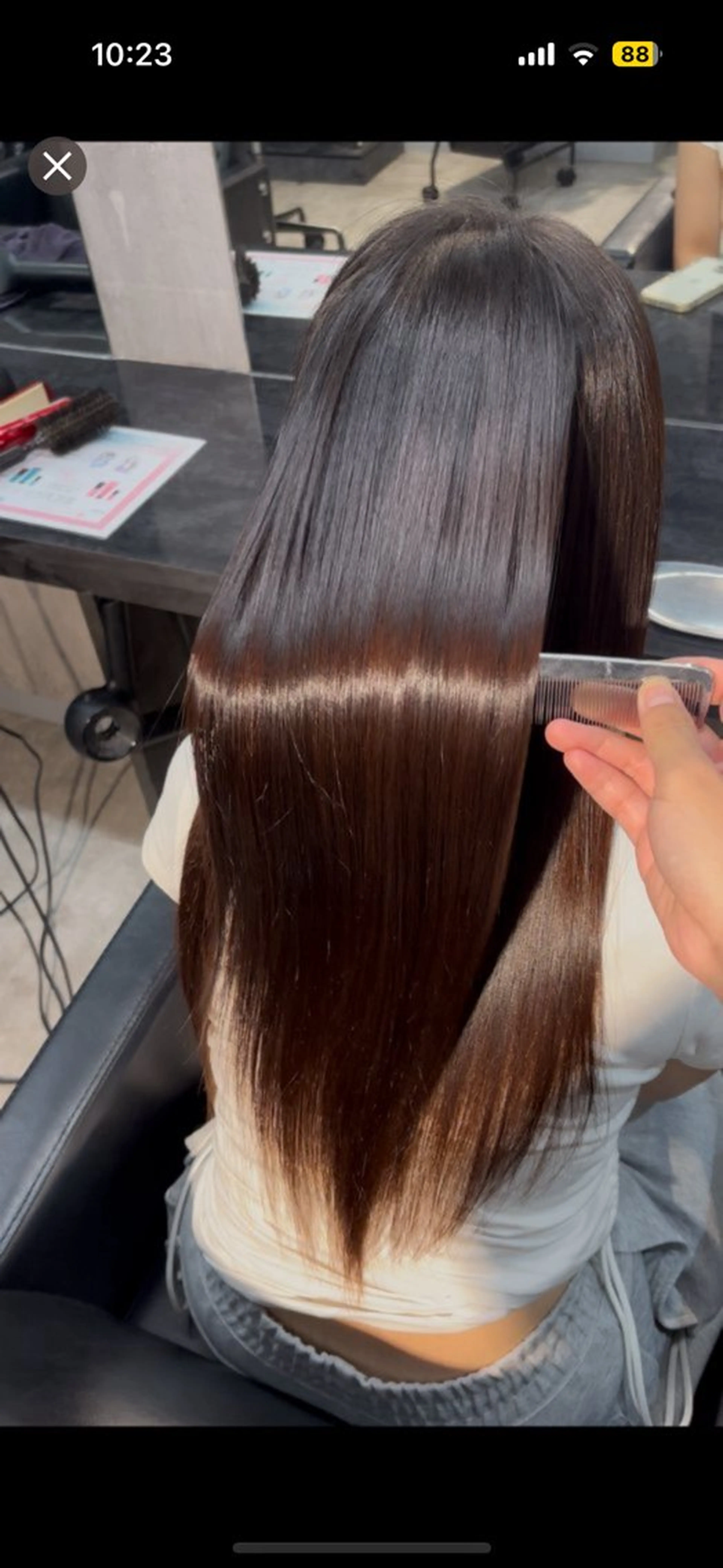 ロング 縮毛矯正 縮毛矯正 溝渕朋也 /髪質改善ストレートのヘアスタイル