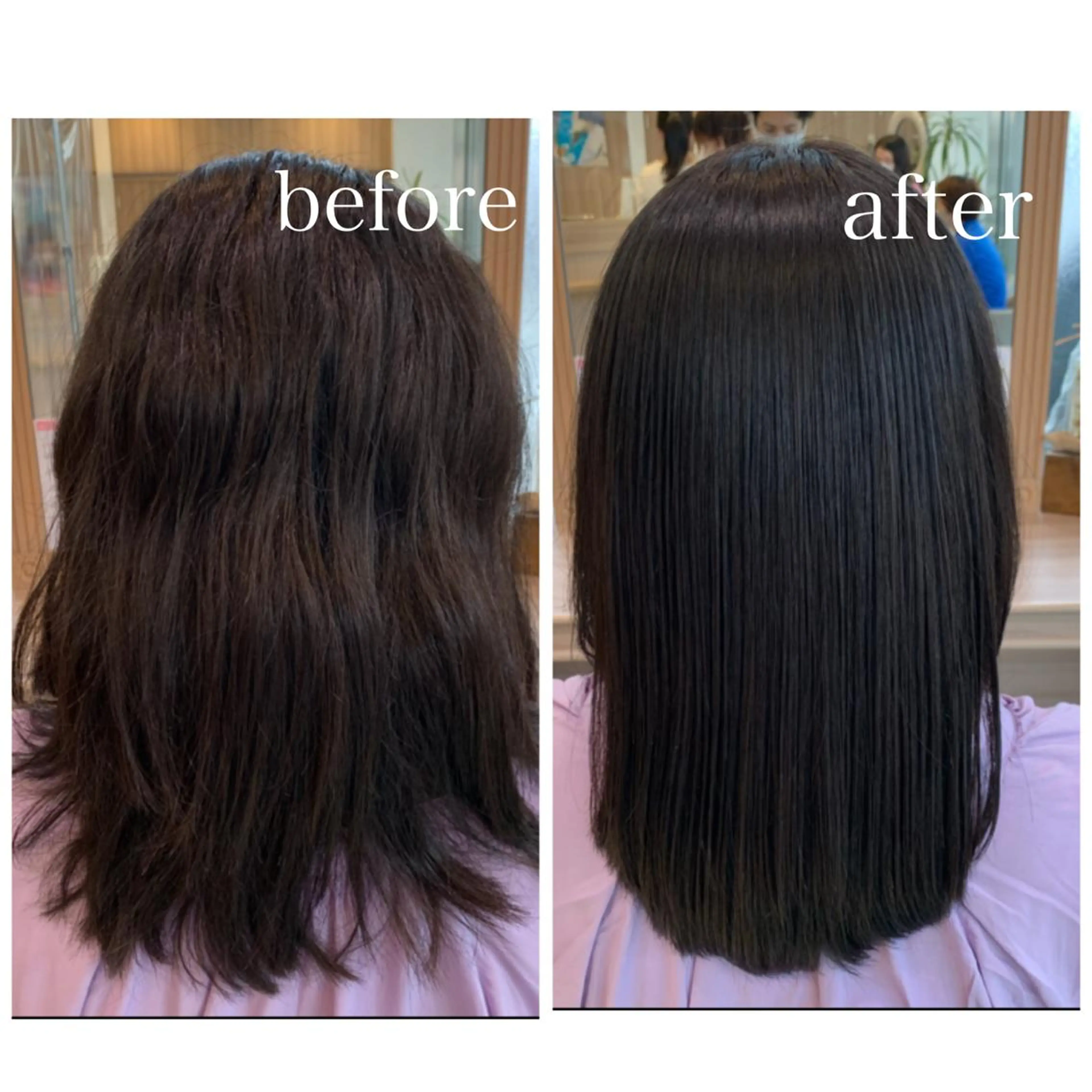 ミディアム パーマ 縮毛矯正 髪質改善/白髪ぼかし /ブリーチ/ヨナミネのヘアスタイル