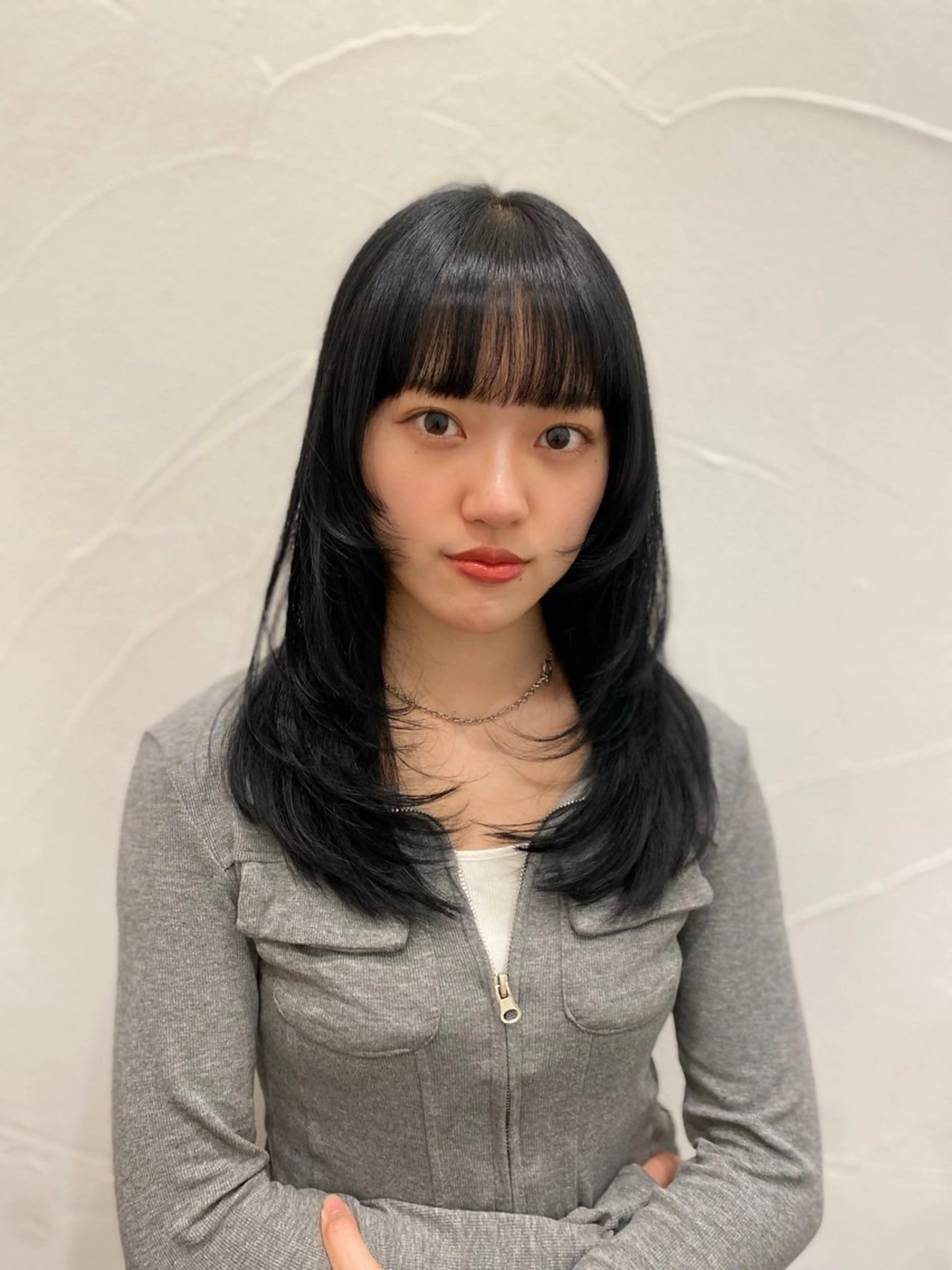 セミロング カラー Ash中目黒店 榊間茜のヘアスタイル