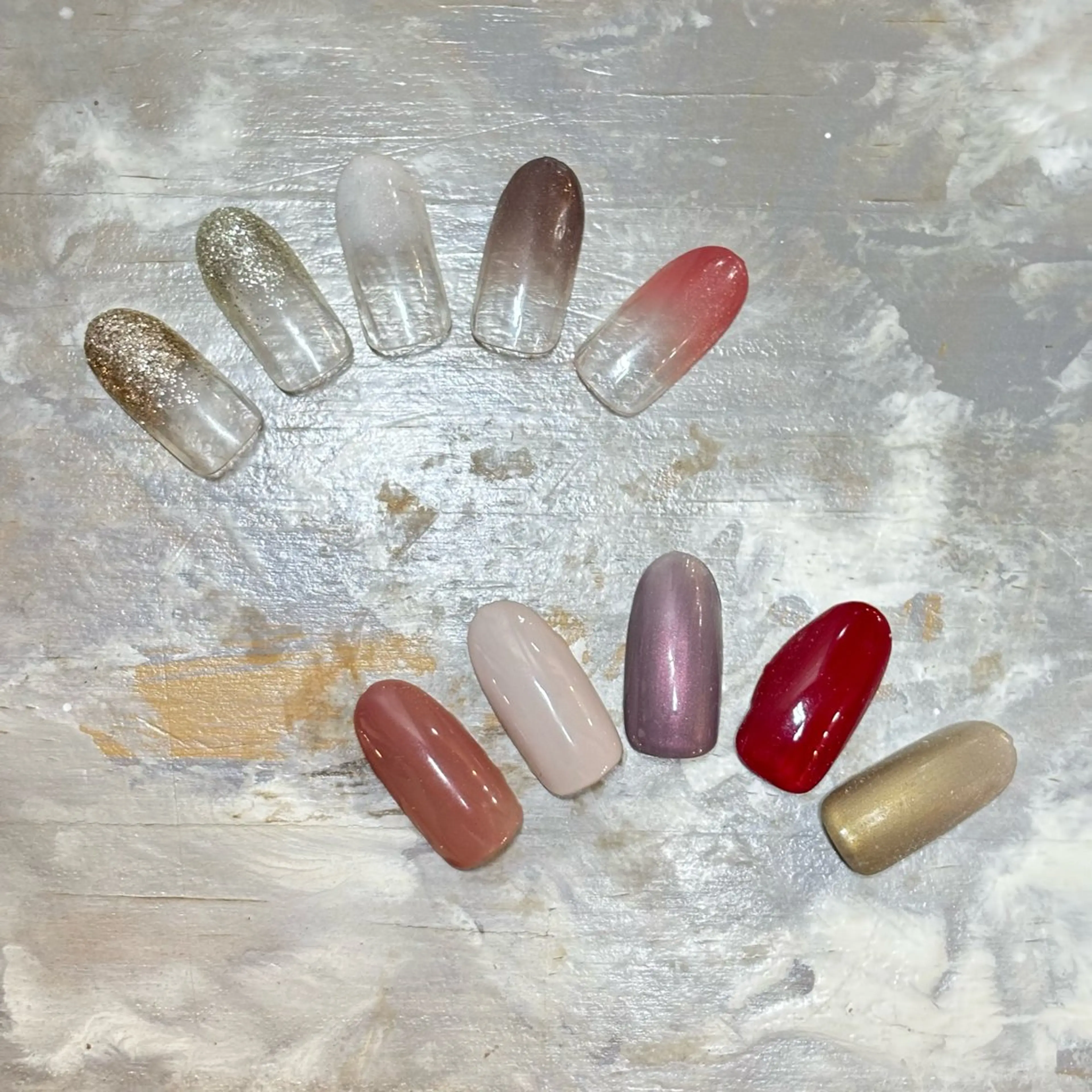 ネイル グラデーション ワンカラーネイル SOL　nail イマナカのネイルデザイン