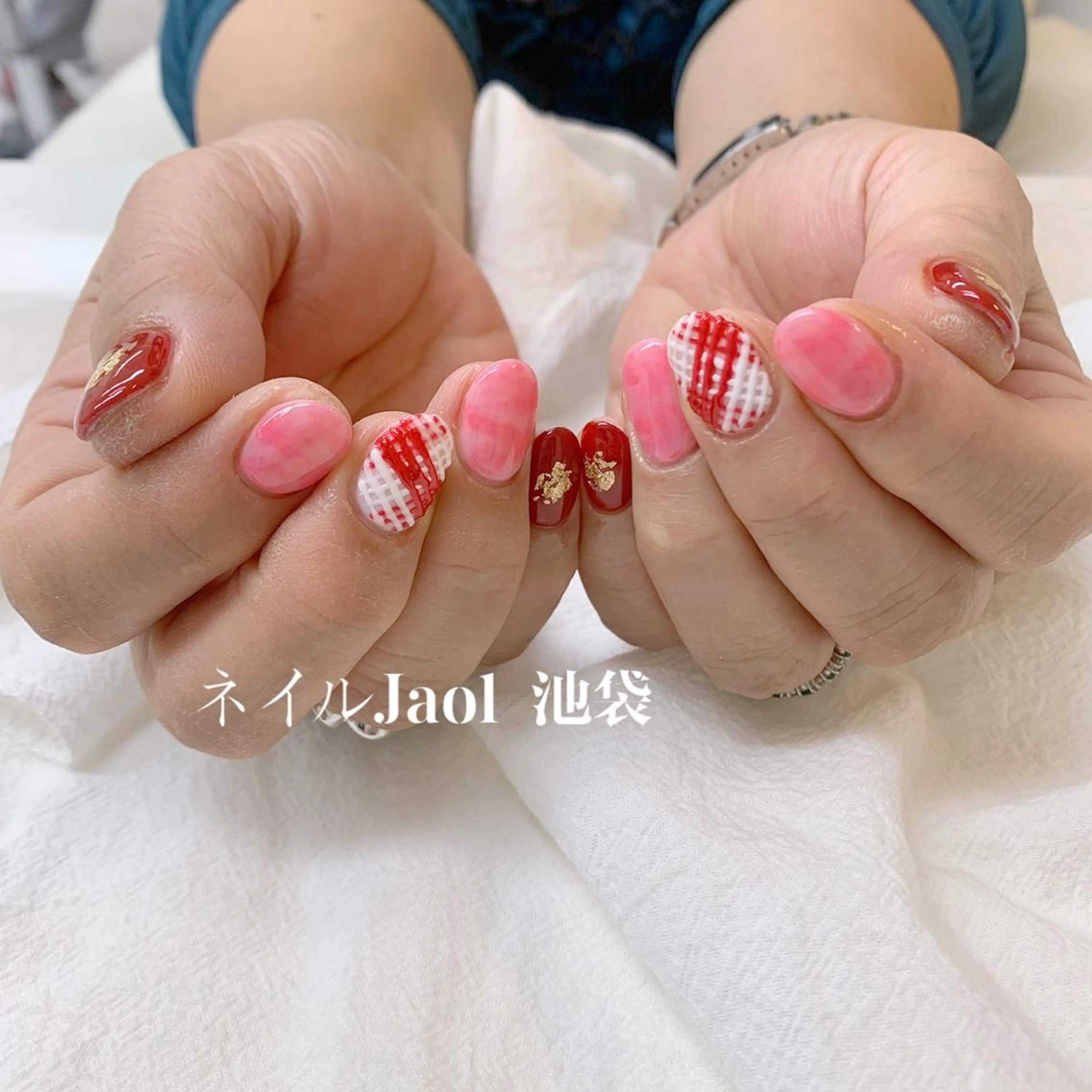 ミディアム ハンドネイル ネイルJaol 池袋のネイルデザイン