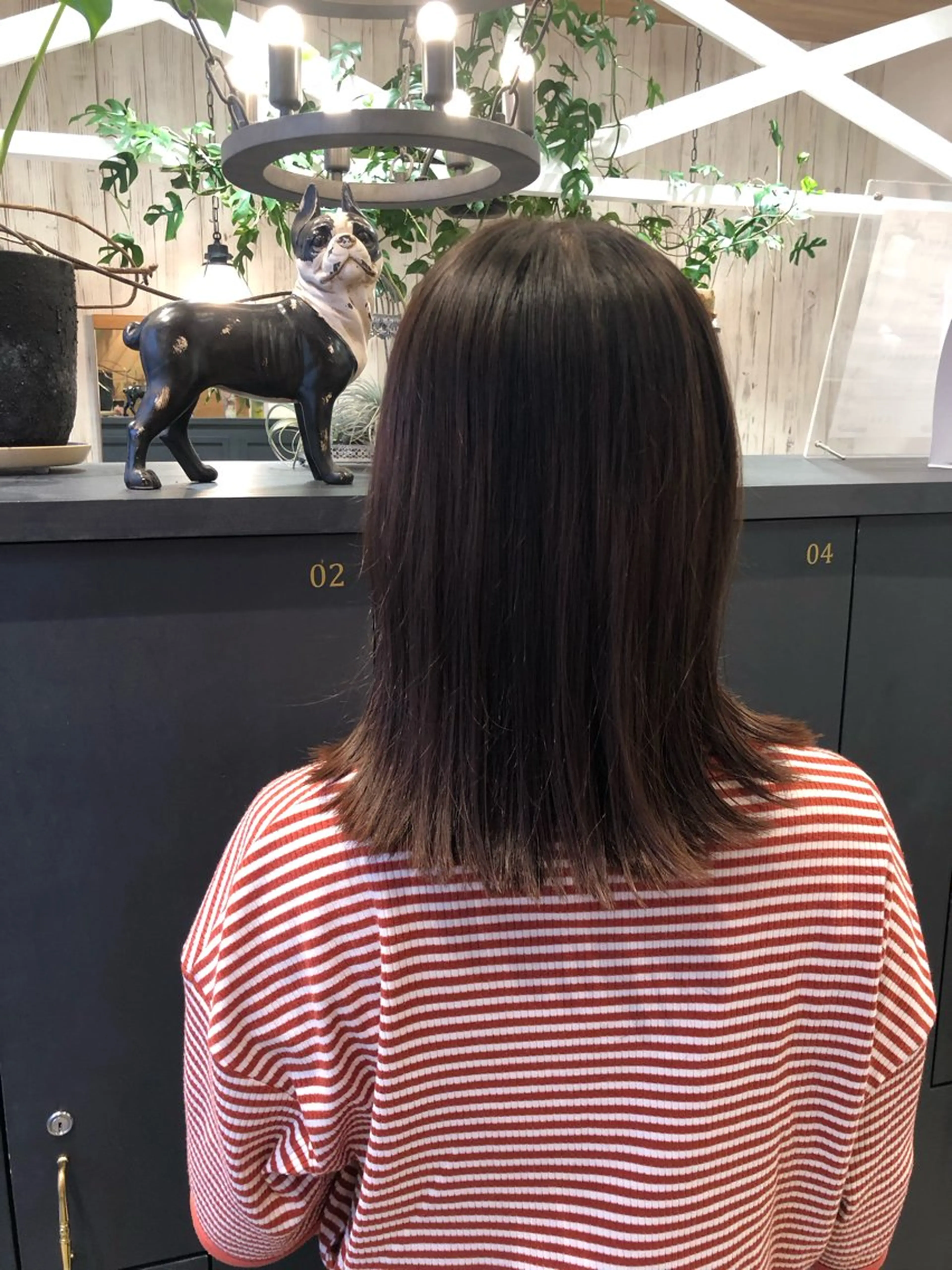 ミディアム 外ハネヘア 飯田 真季のヘアスタイル