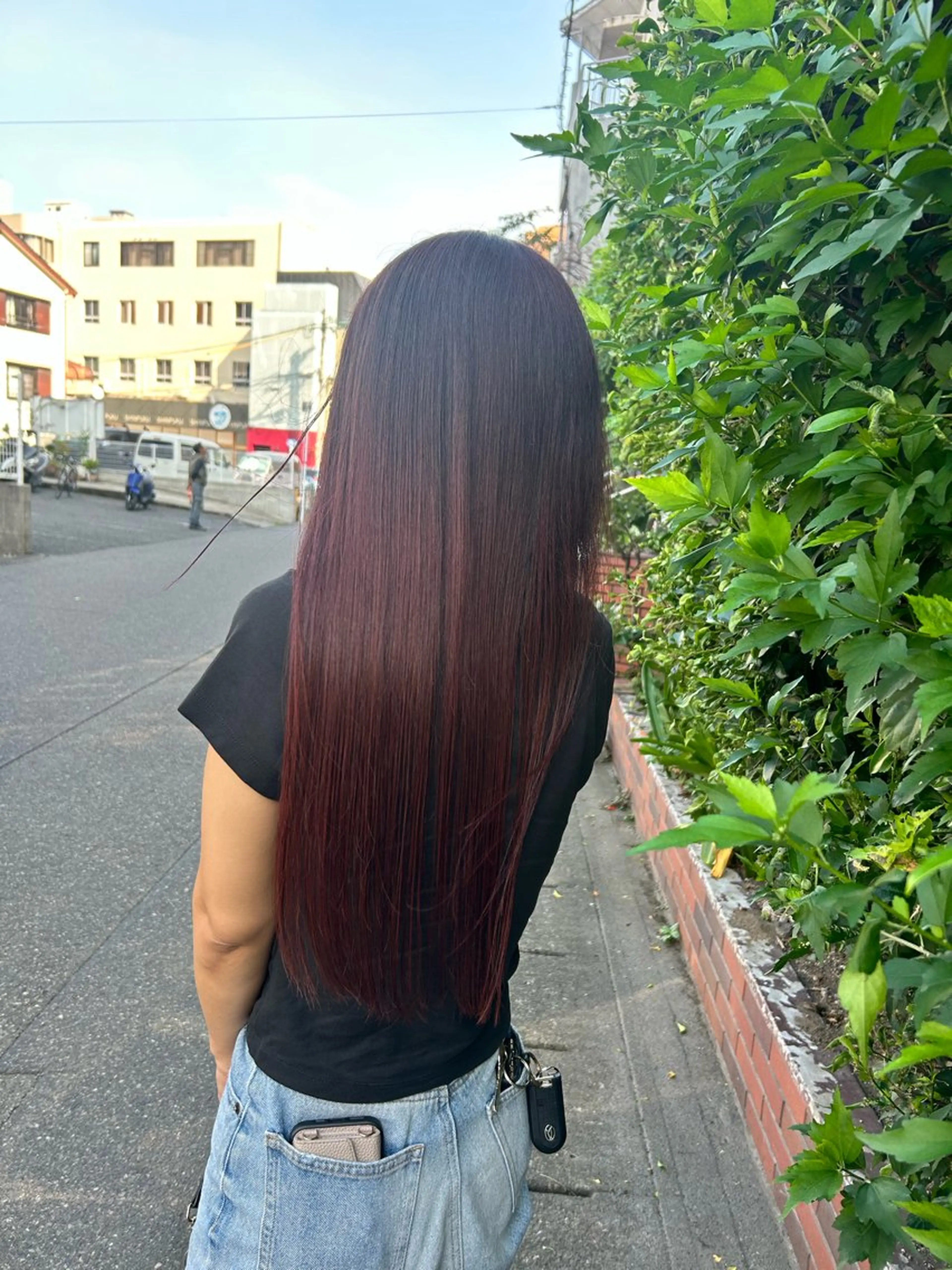 カラー レッドカラー story 増田 わかなのヘアスタイル