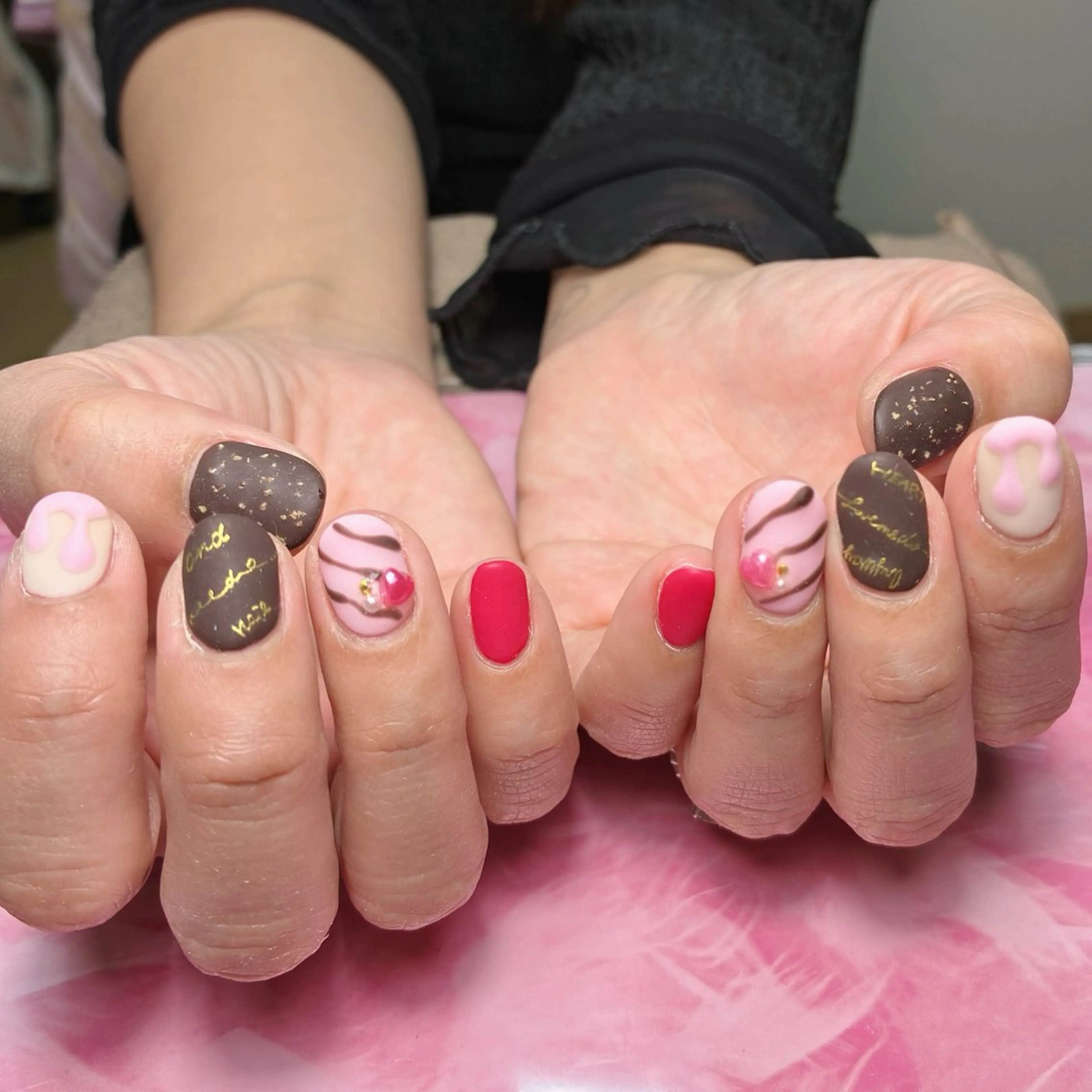 ショート ハンドネイル hs nail salonのネイルデザイン