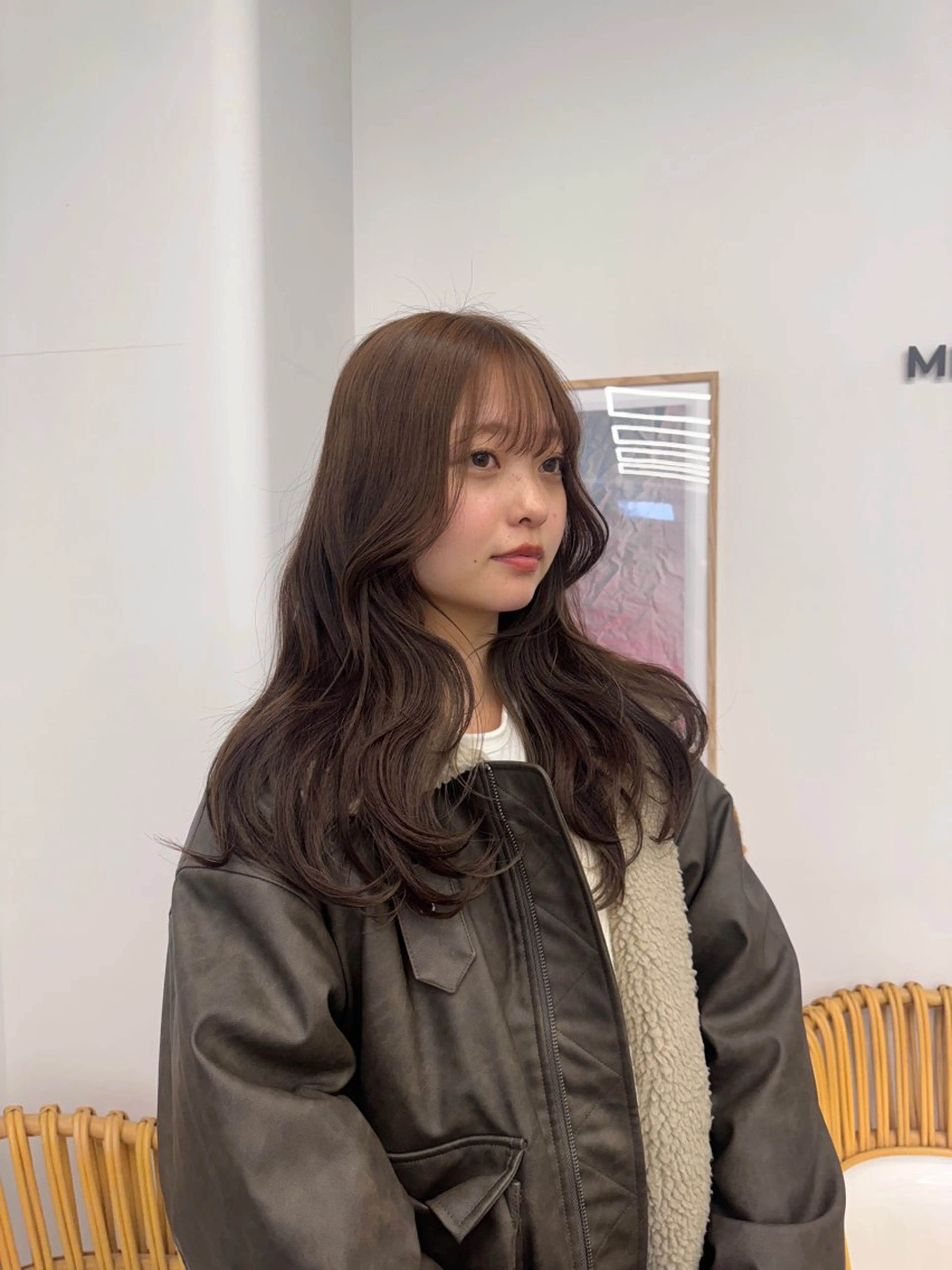 セミロング ヘアカラー 透明感カラー🫧⌇ AO🫐🩵のヘアスタイル