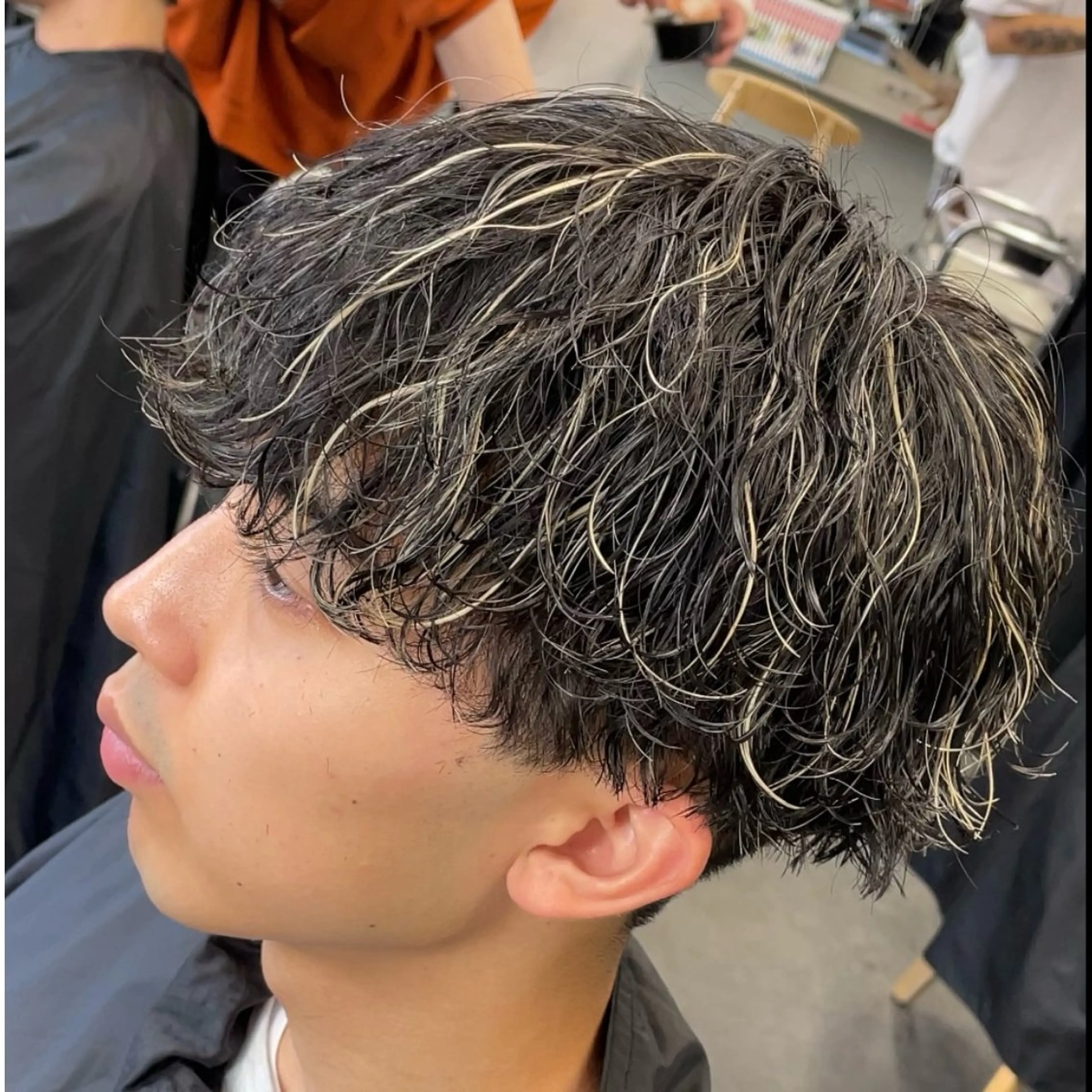 ミディアム カラー ヘアアレンジ メンズ fifth 石川 凪のヘアスタイル