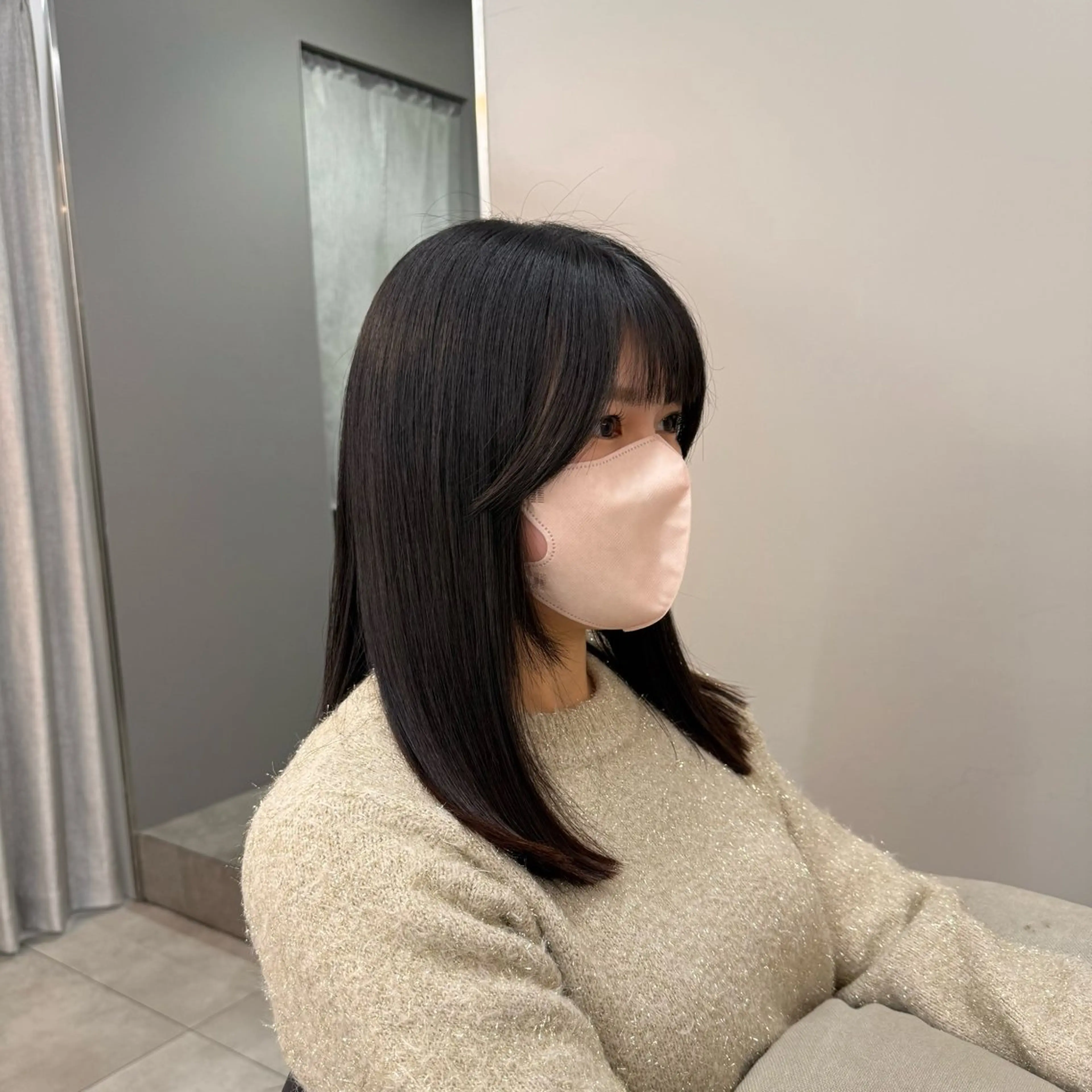 ミディアム 長谷部 友香のヘアスタイル