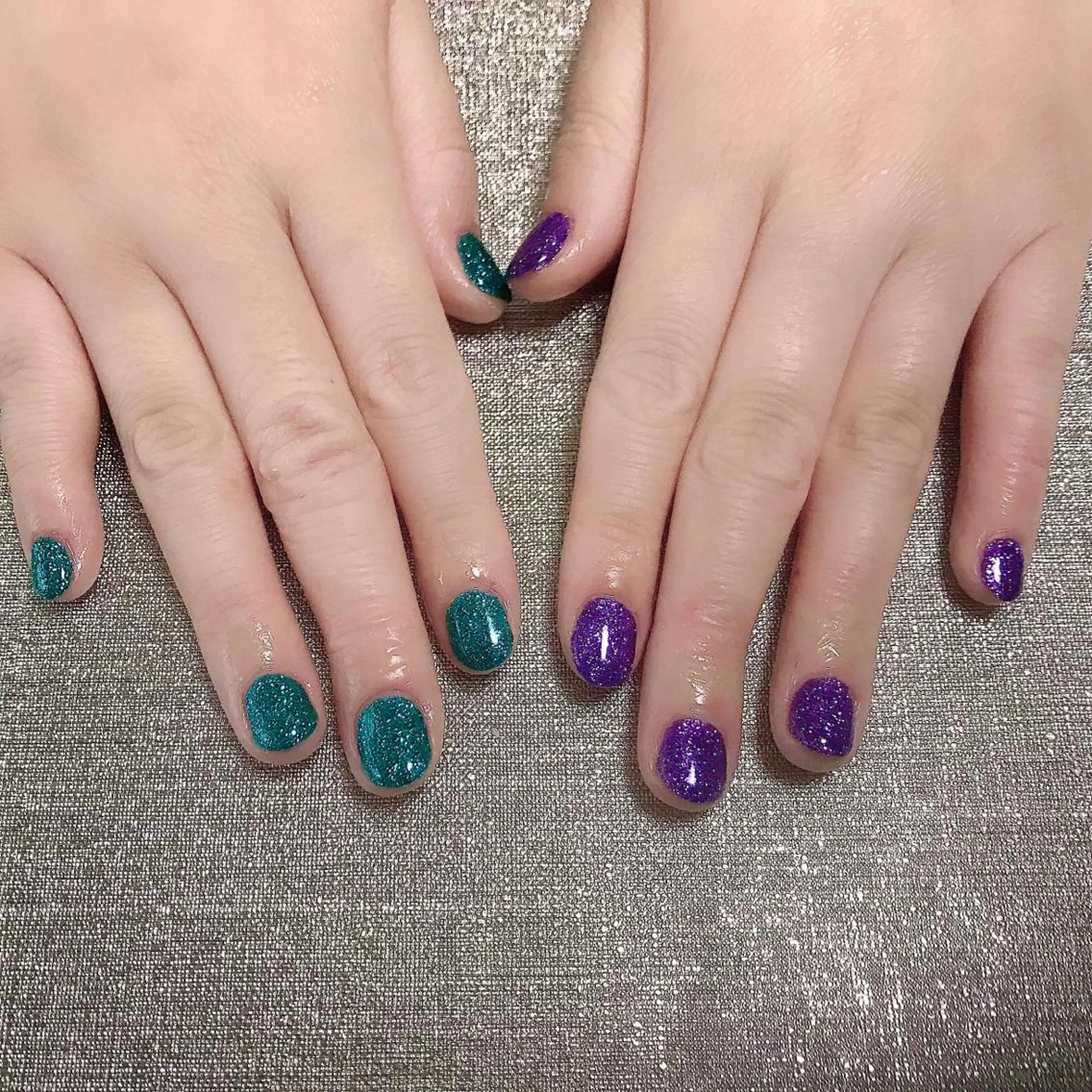 ネイル フットネイル ラメ(グリッター) ワンカラーネイル kikinail 溝の口のネイルデザイン