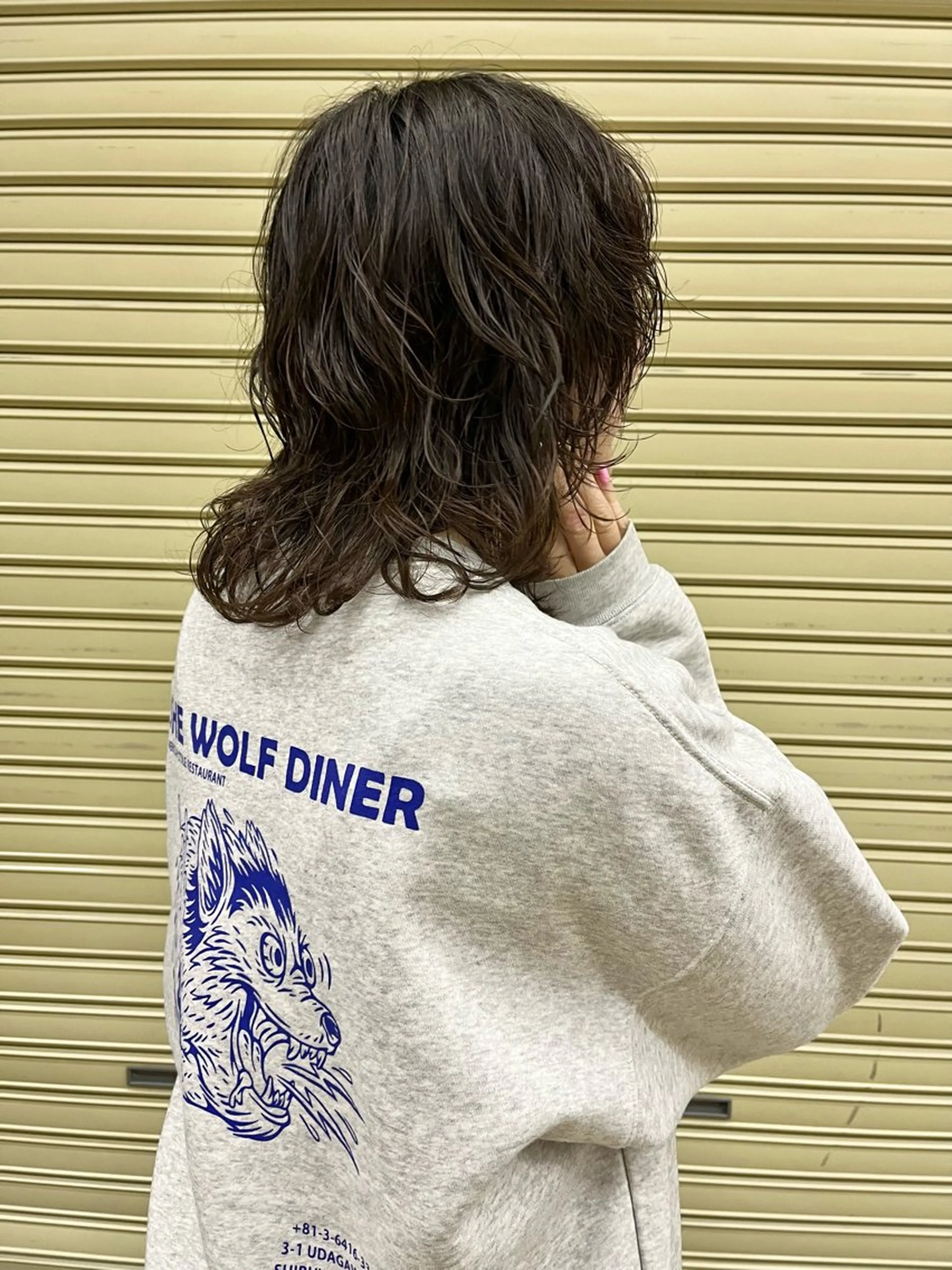 セミロング パーマ カット パーマ トリートメント en,所属・en,ボブ/レイヤー パーマ/透明感カラーのヘアスタイル