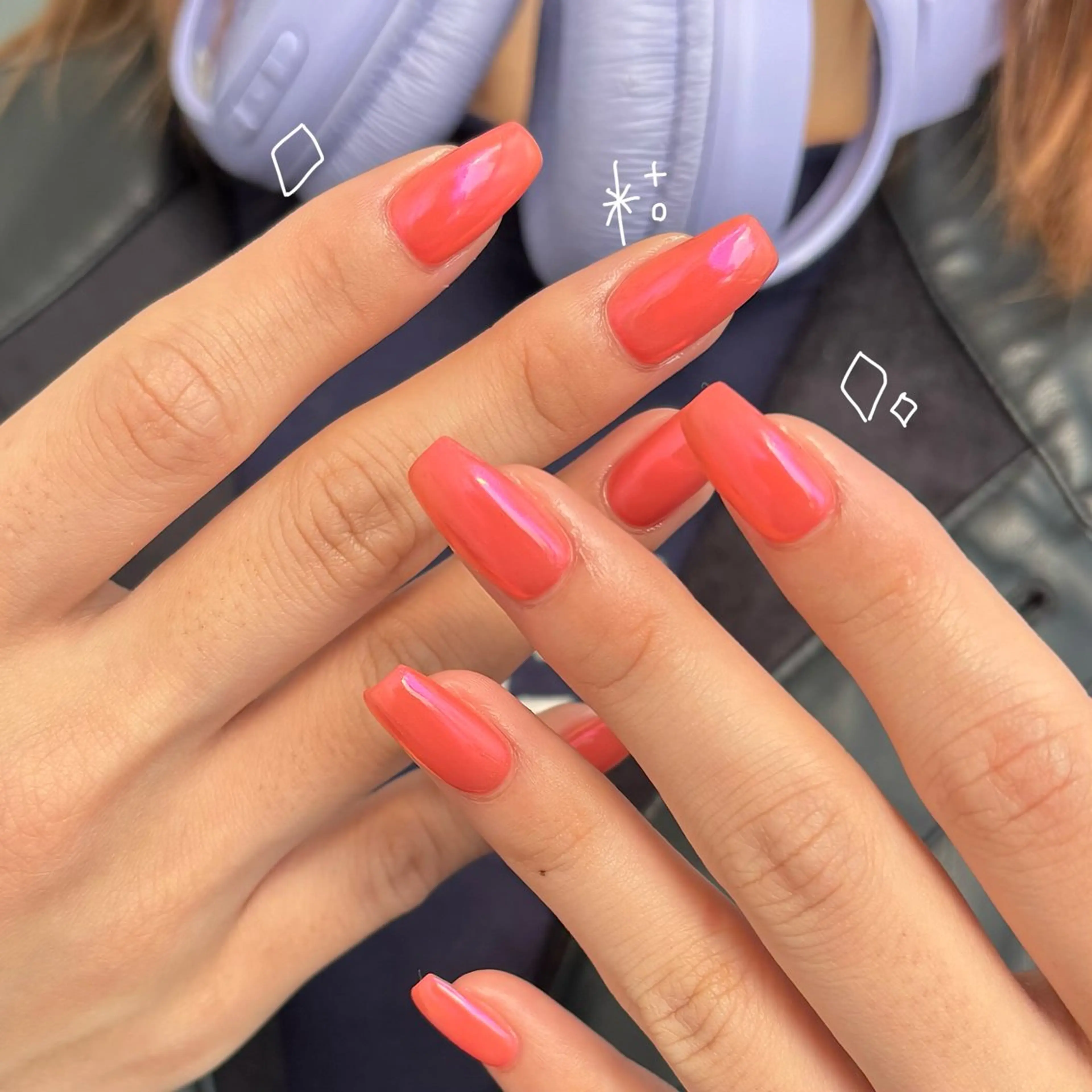 ネイル オーロラネイル ワンカラーネイル ハンドネイル Nailsalon BLOOM🌷 山崎のネイルデザイン