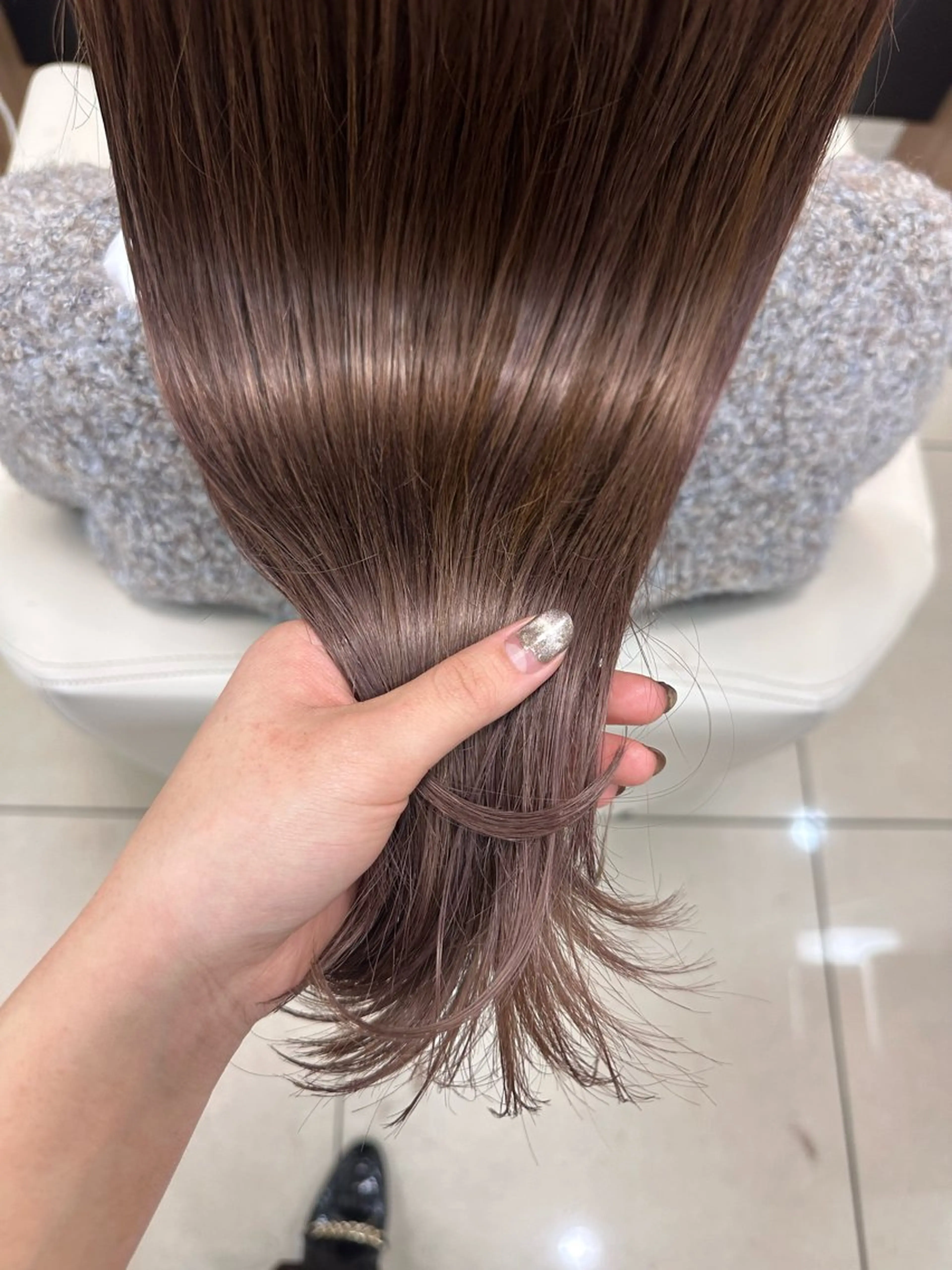 ロング カラー ブラウンカラー ピンクカラー ピンクブラウン ブリーチカラー/ベー ジュ/Hono🦖のヘアスタイル